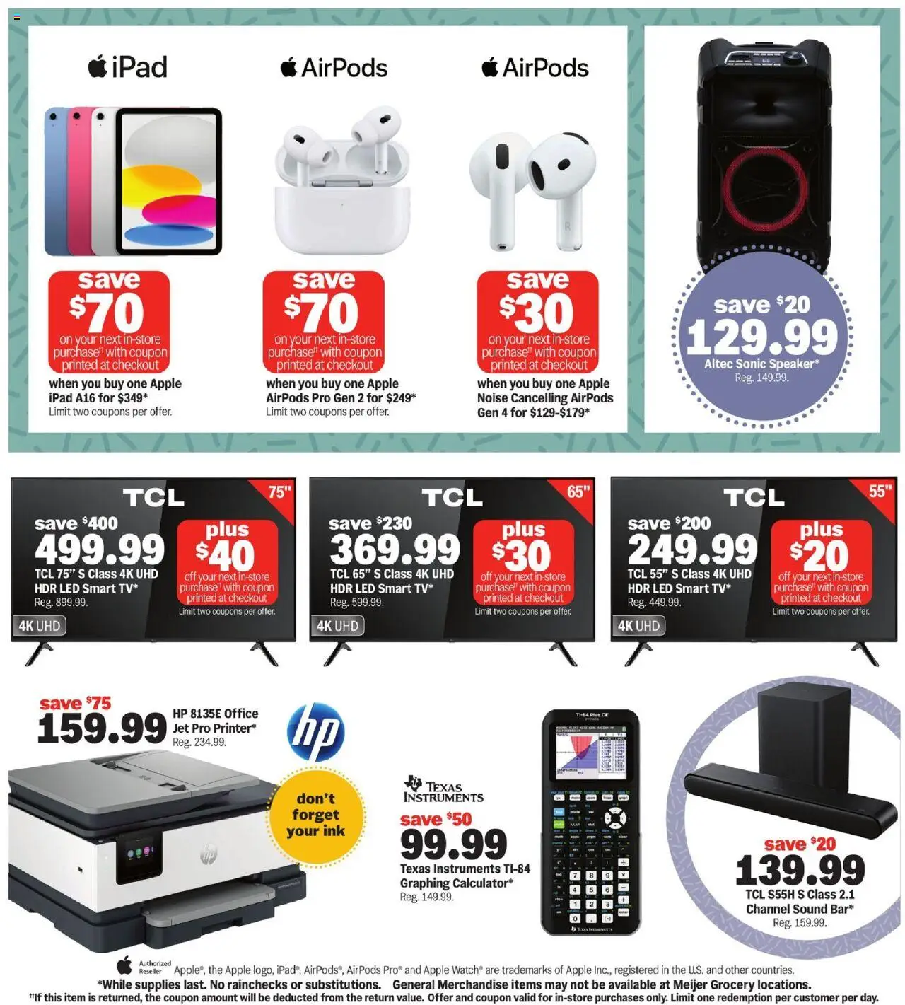 MEIJER AD from 07/27/2025 - Dorm room deals - PREVIEW - Page number 9