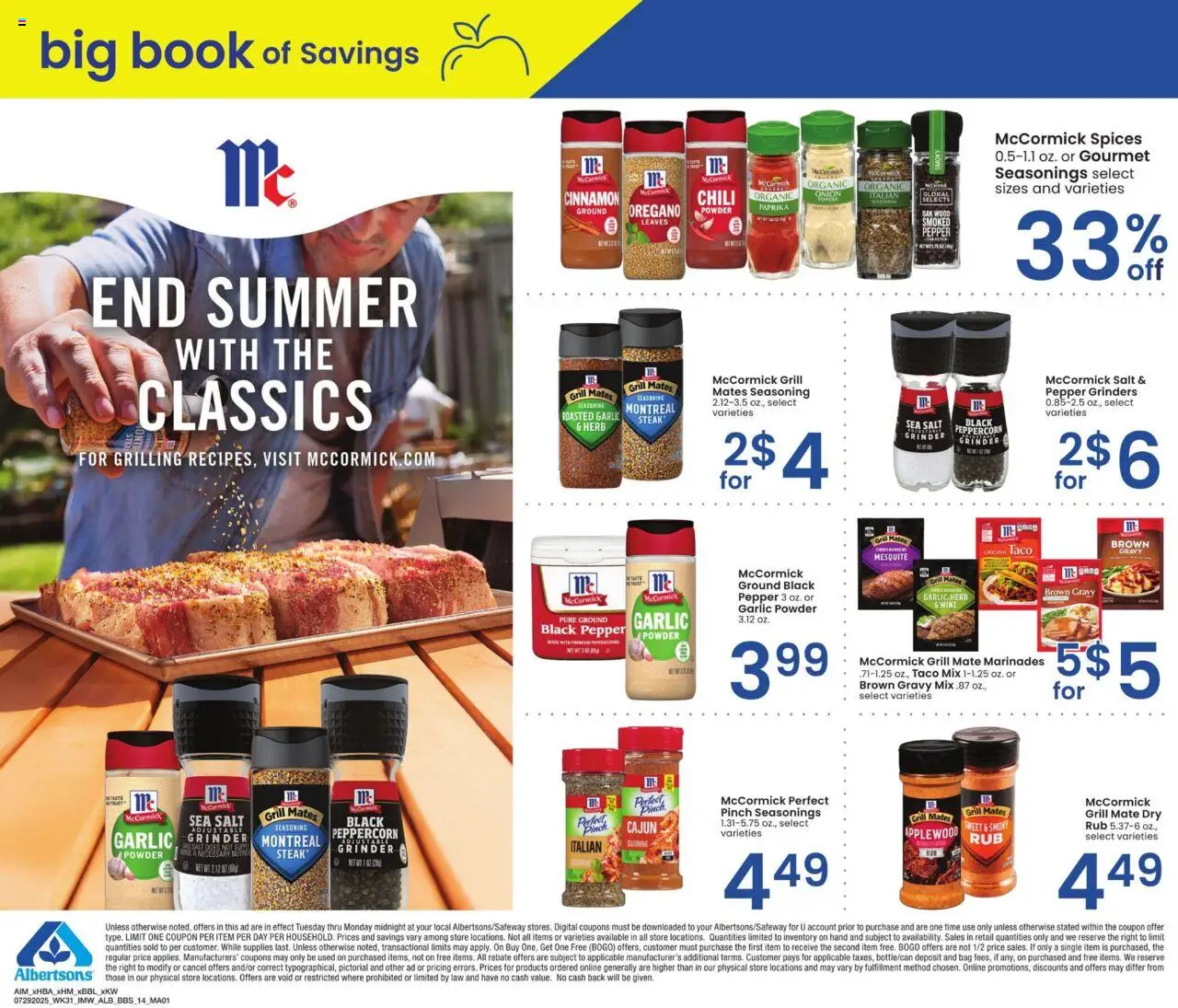 Albertsons Big Book of Savings from 07/29/2025 - Flyer - Page number 14