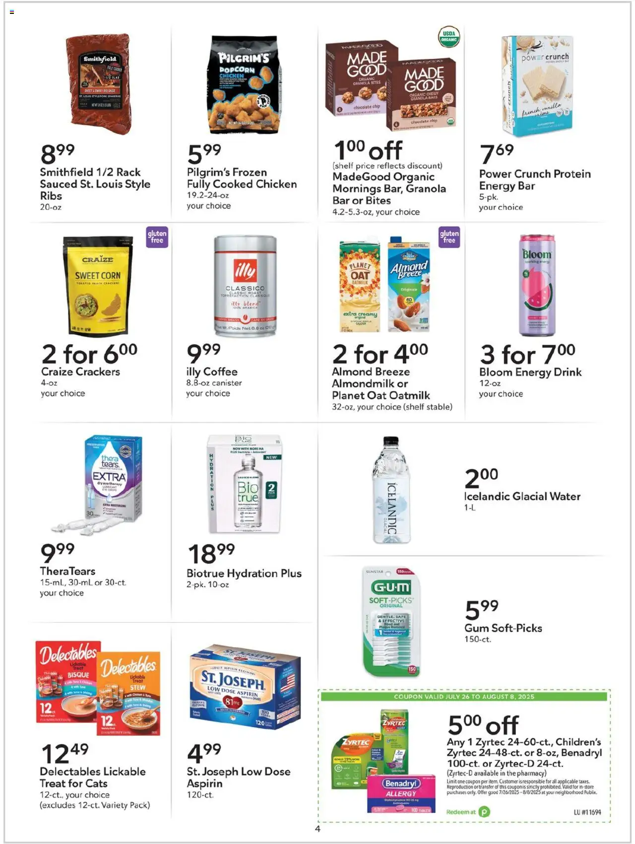 Publix Weekly ad from (07/26/2025) - Ad this week, Flyer - Page number 4