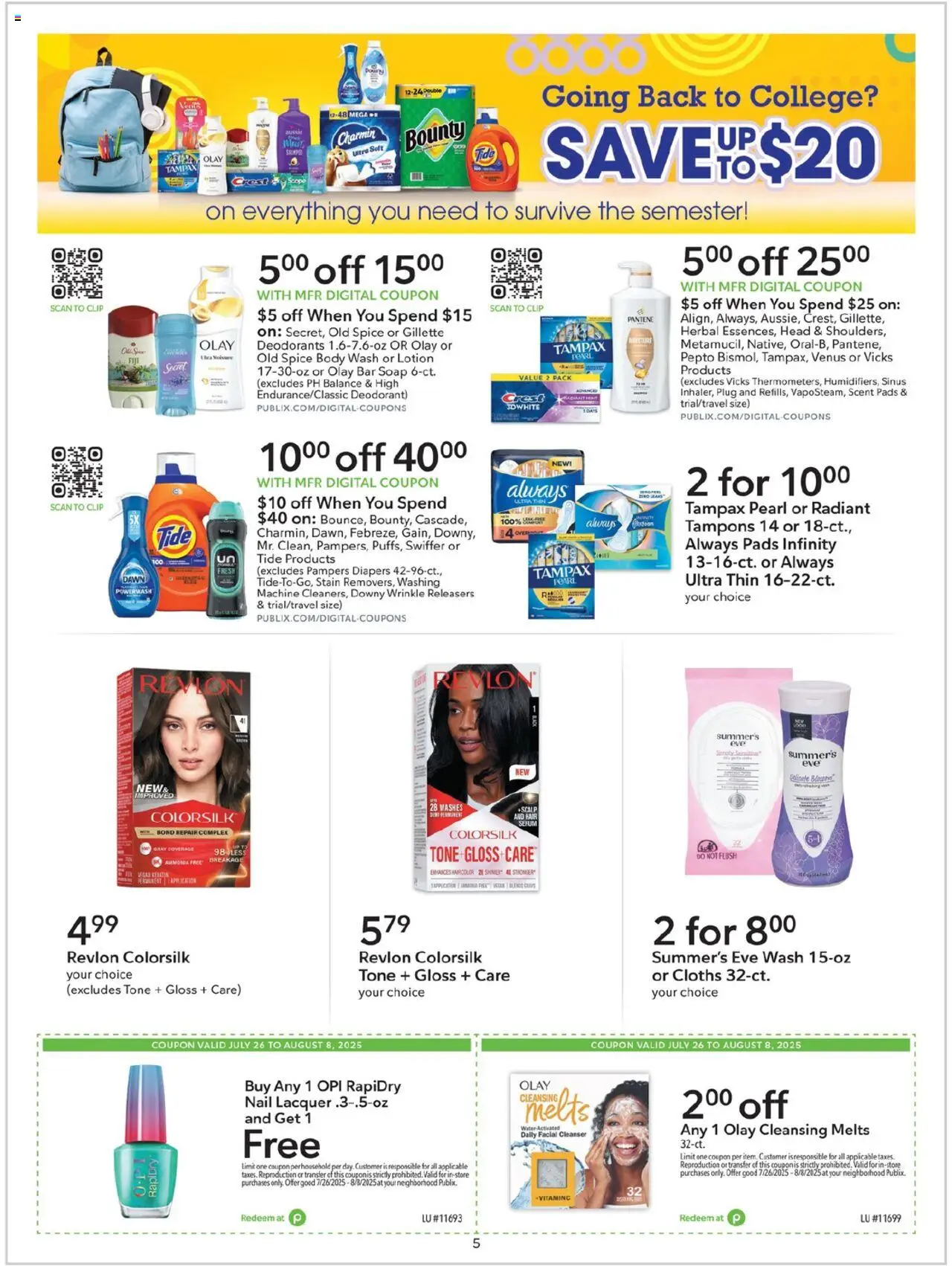 Publix Weekly ad from (07/26/2025) - Ad this week, Flyer - Page number 5