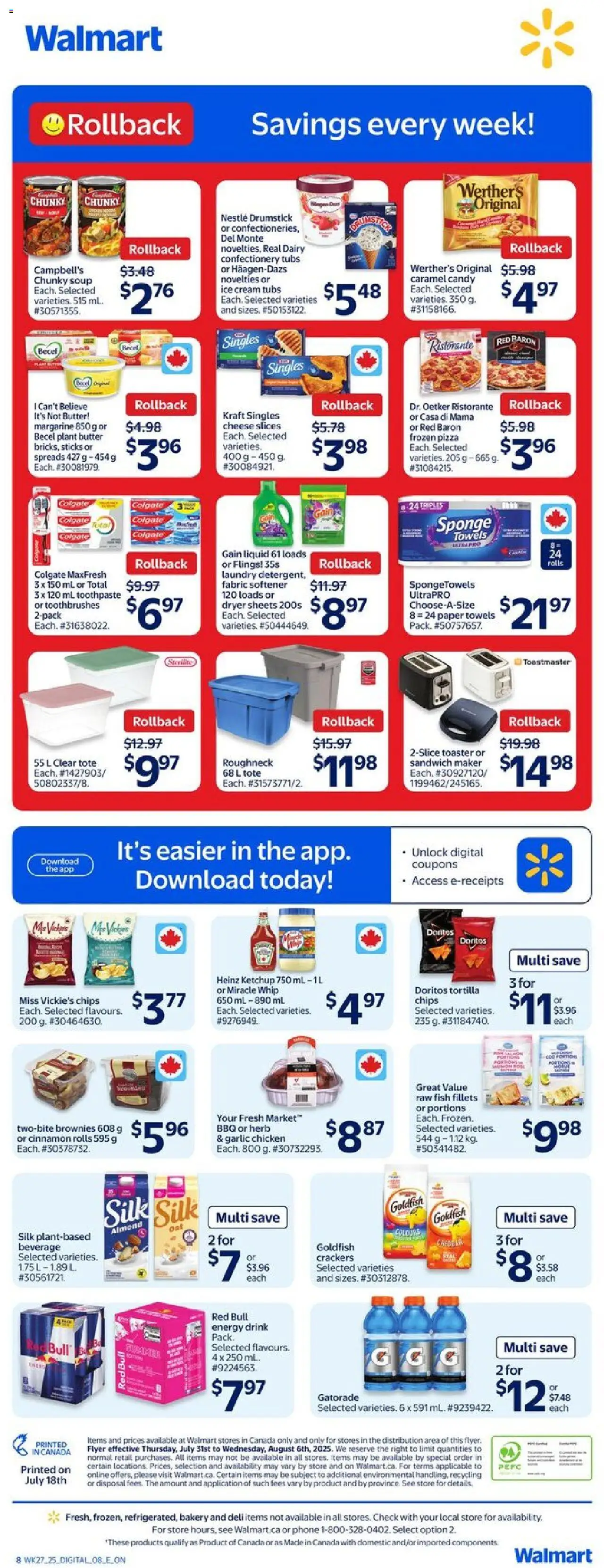 Walmart flyer valid from Jul 31, 2025 - page number 2