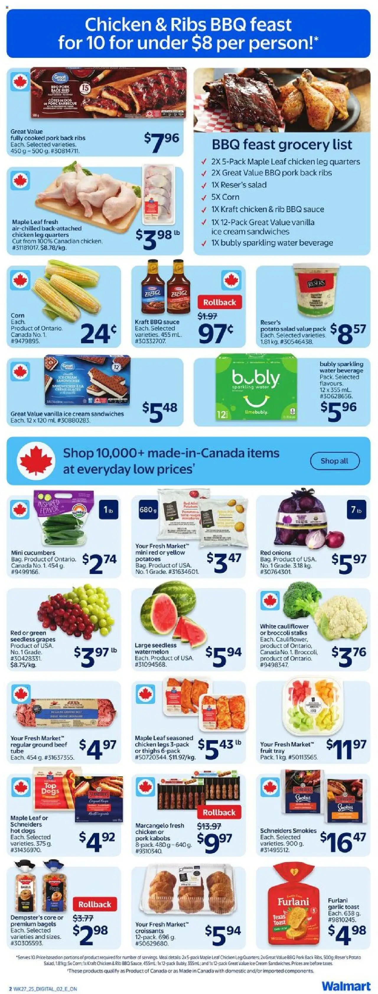 Walmart flyer valid from Jul 31, 2025 - page number 3