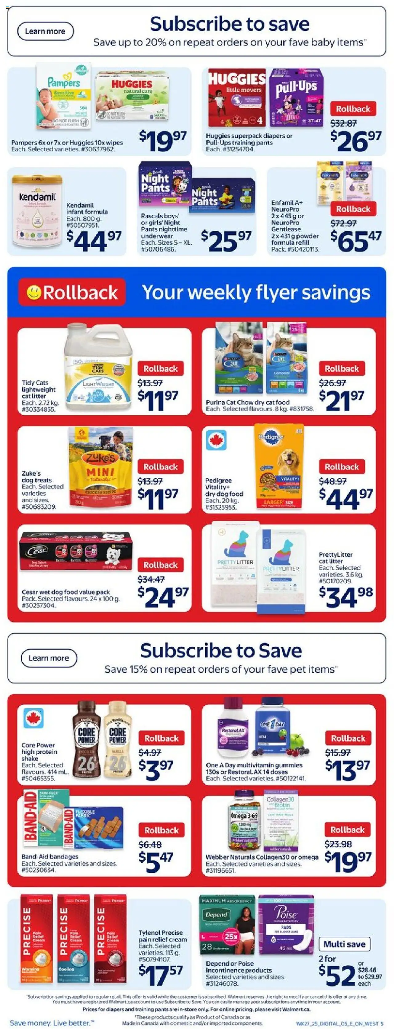 Walmart flyer valid from Jul 31, 2025 - page number 8