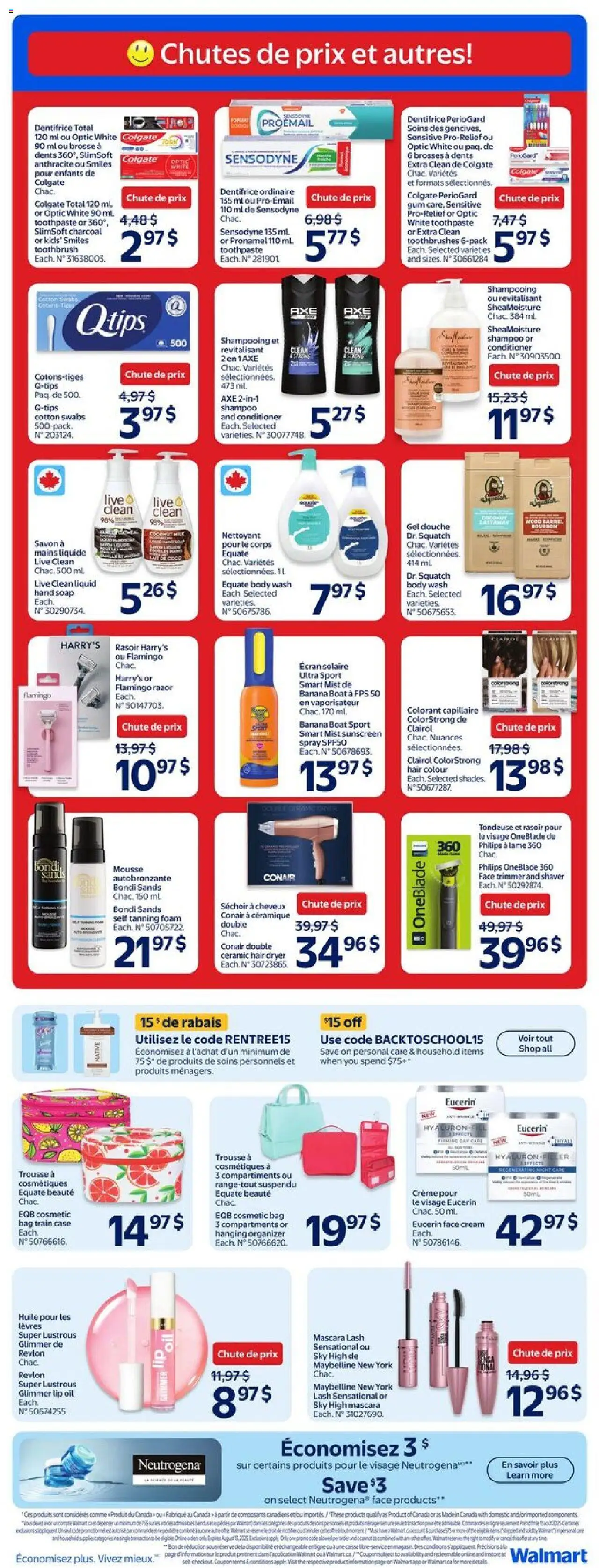 Walmart flyer valid from Jul 31, 2025 - page number 15