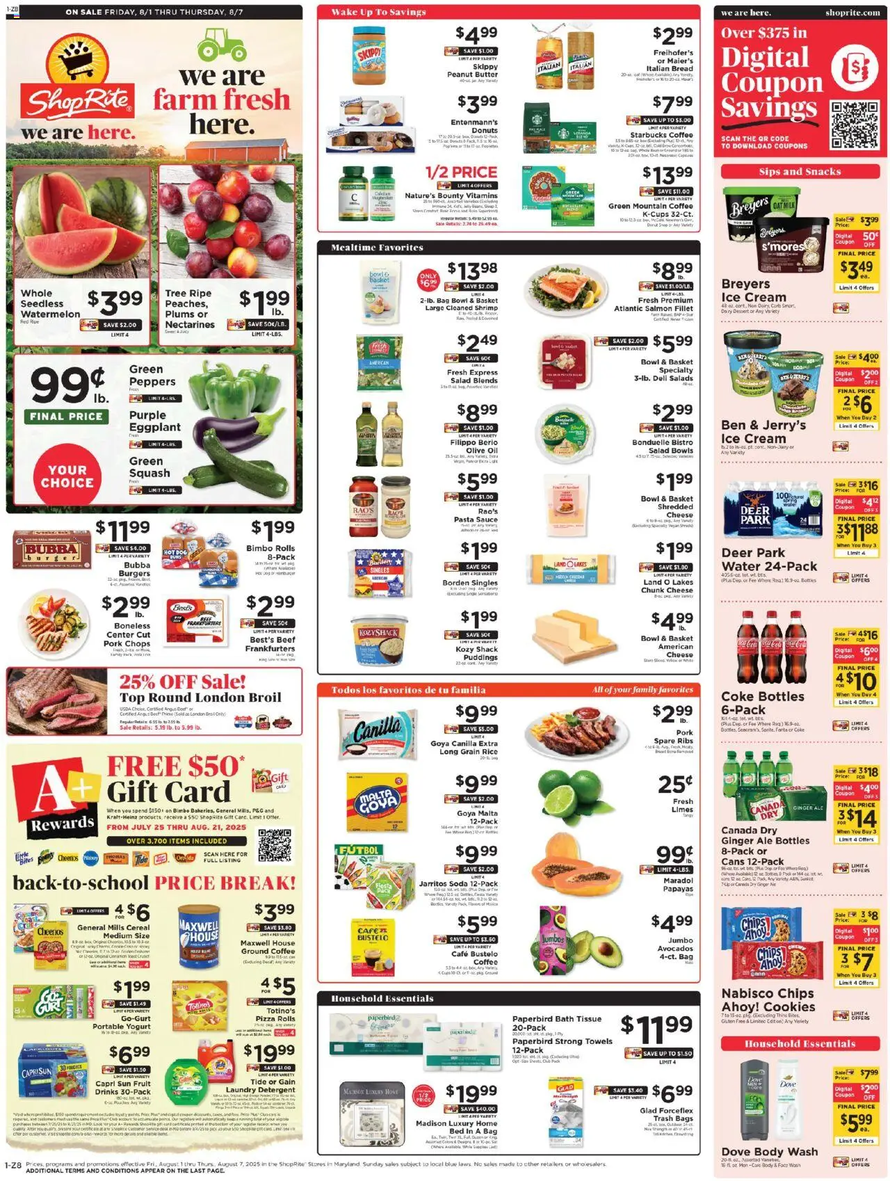 ShopRite Circular from 07/31/2025 >> Weekly Ad, flyer - Page number 2