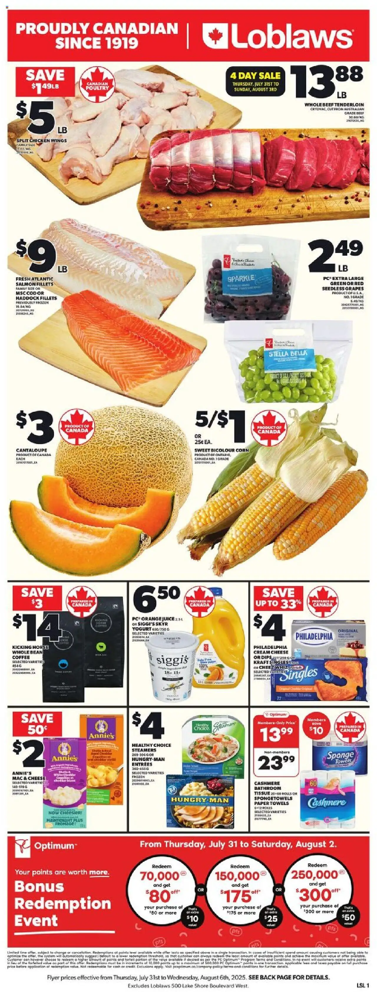 Loblaws flyer valid from Jul 31, 2025 - page number 3