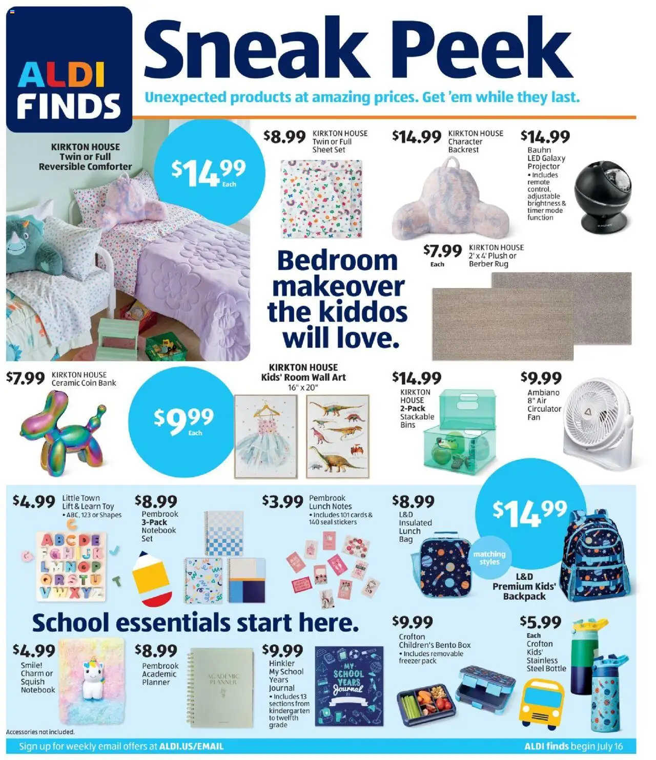 Aldi Weekly Ad from 07/16/2025 - Flyer, Sales ad - Page number 1