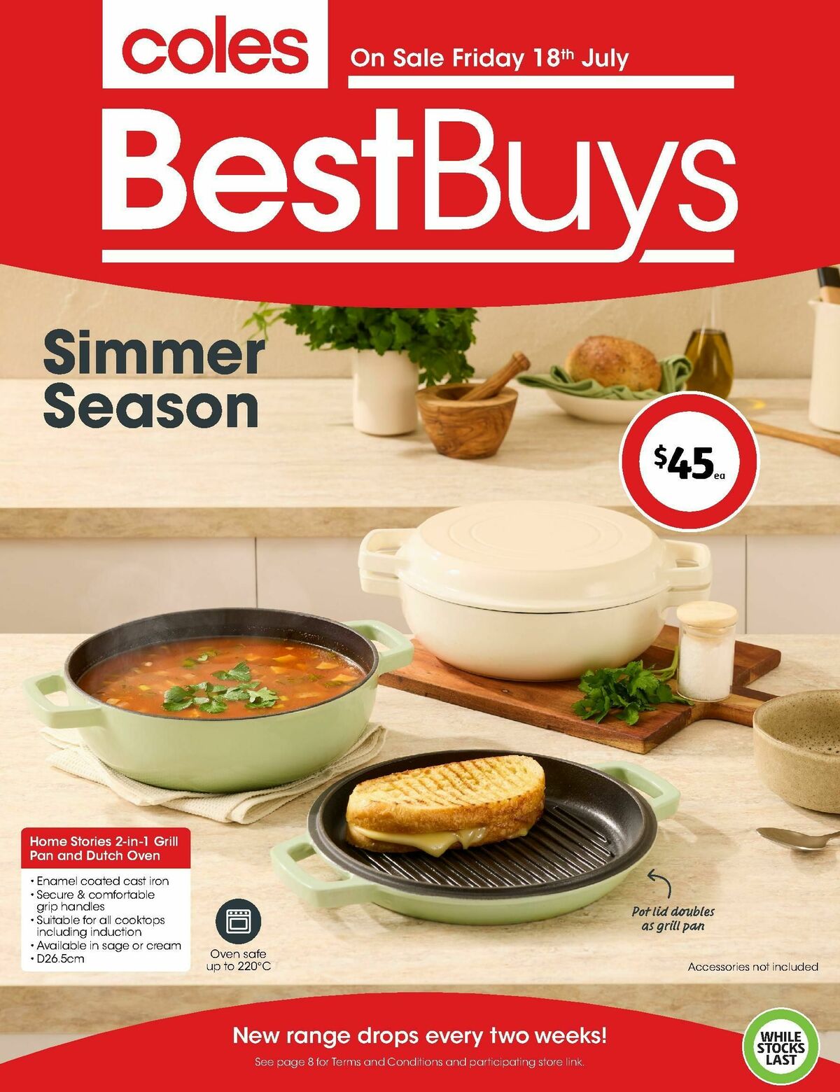 Coles Best Buys Simmer Season Catalogues from 18 JulyColes