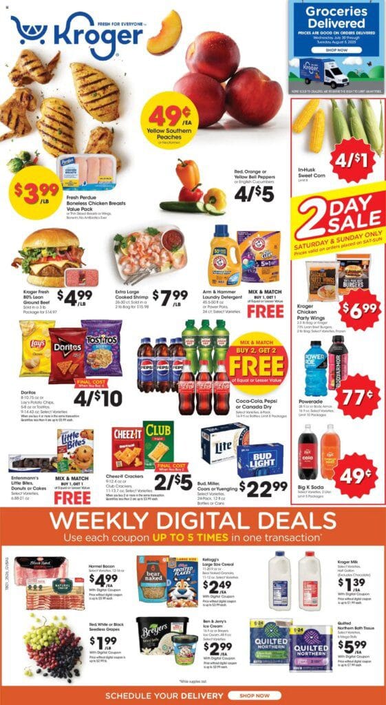KROGER Weekly ad from 07302025 gtgt Ad for next week