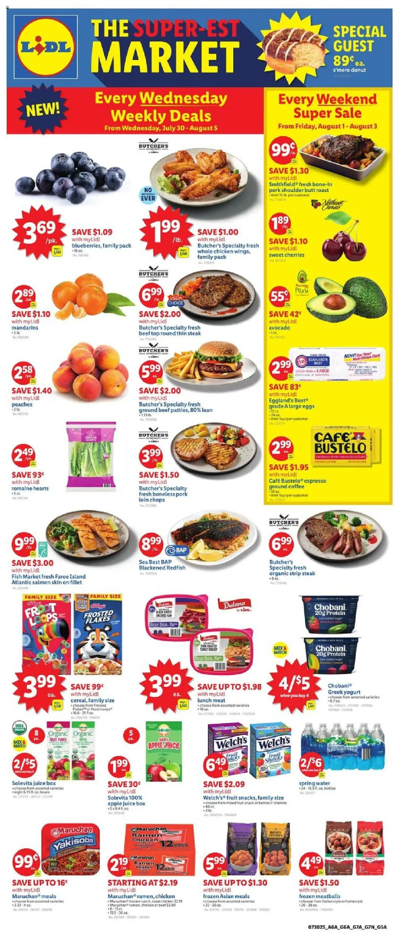 Lidl Weekly Ad - NC from 07/30/2025 - Circular, Weekly flyer - Page number 1