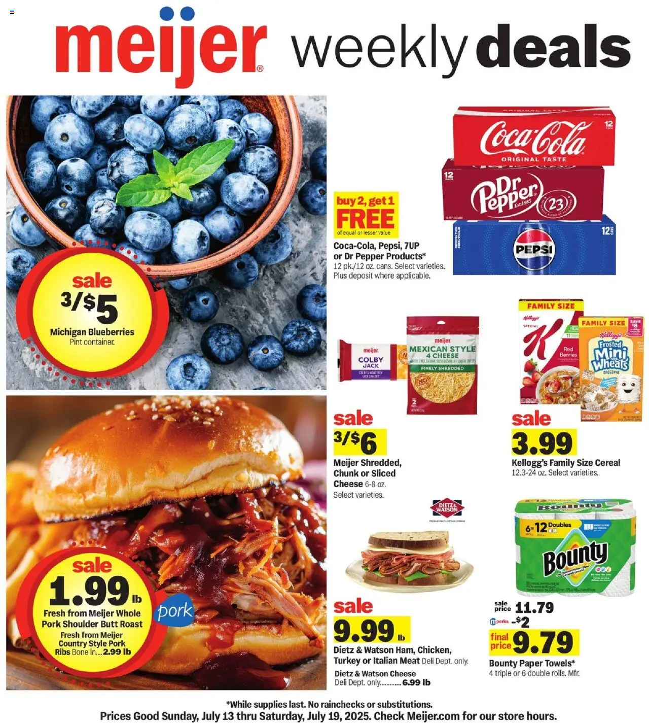 MEIJER AD from 07/13/2025 - Weekly Ad - MI - PREVIEW - Page number 1