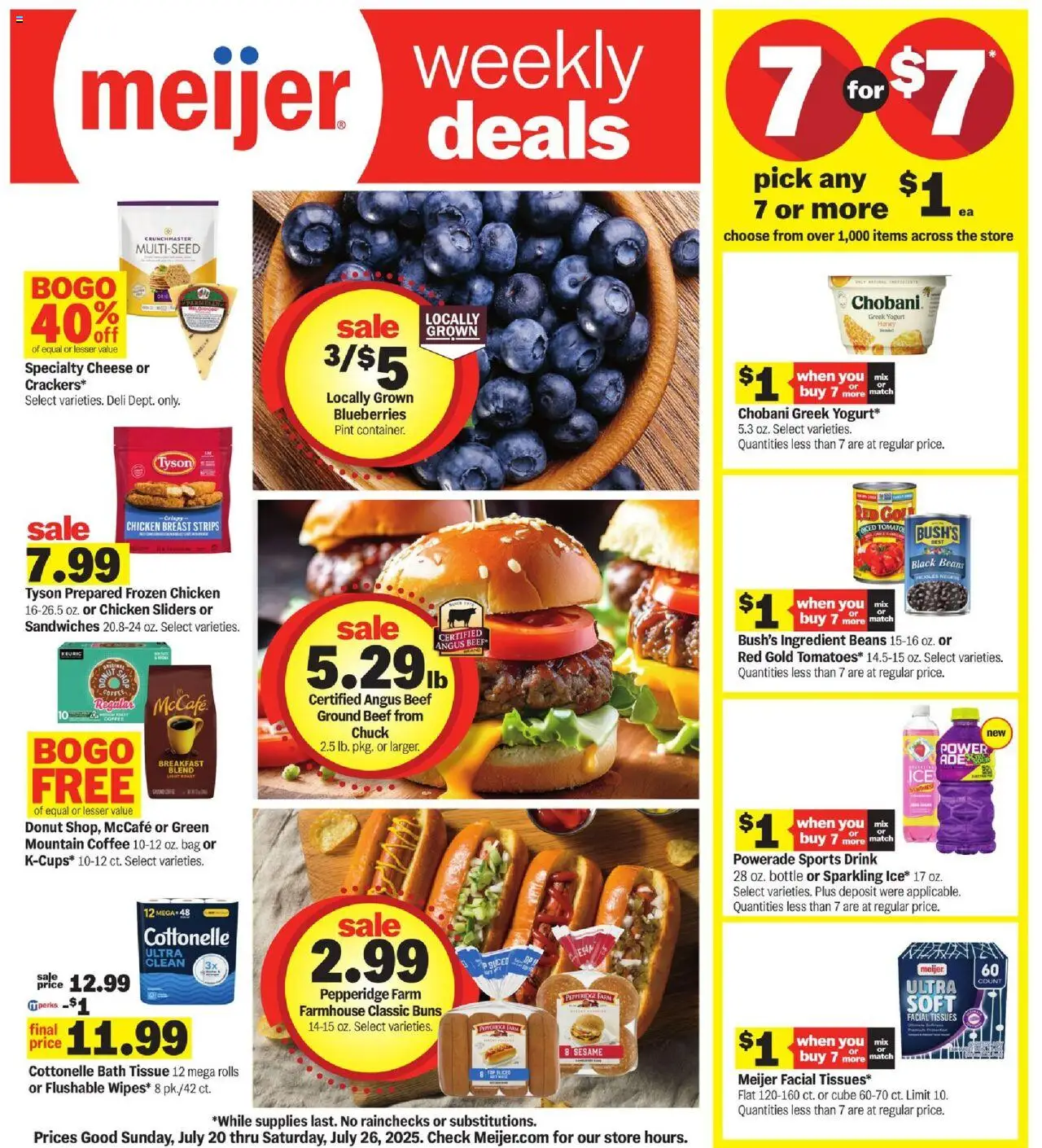 MEIJER AD from 07/20/2025 - Weekly Ad - MI - PREVIEW - Page number 1