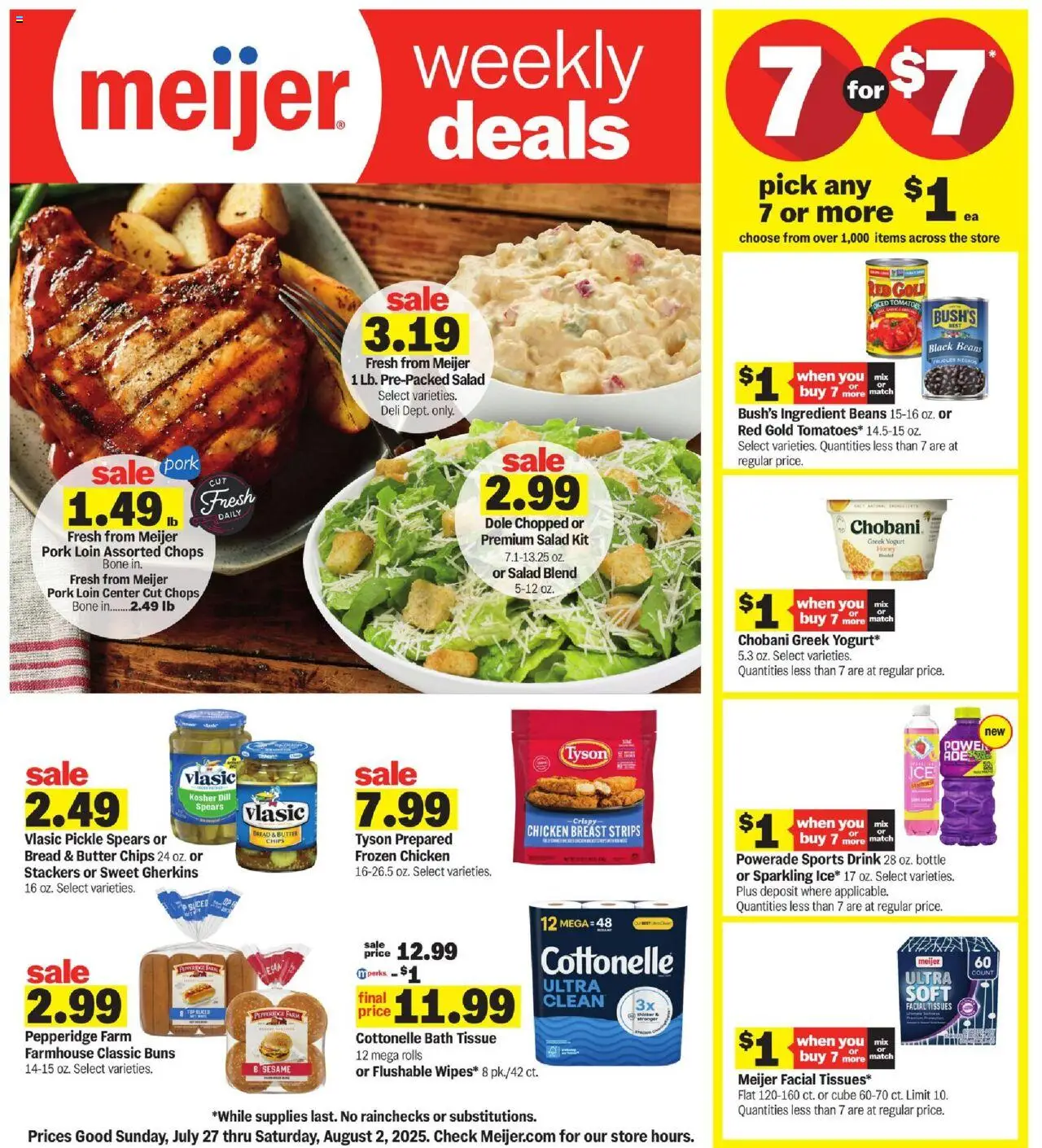 MEIJER AD from 07/27/2025 - Weekly Ad - PREVIEW - Page number 1