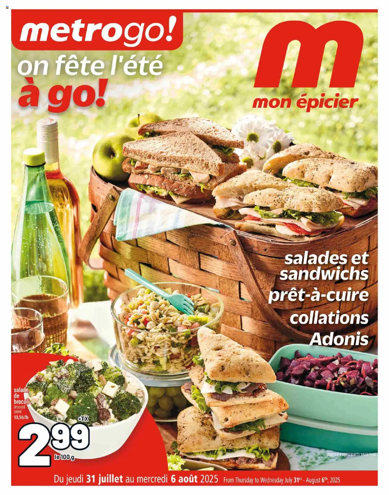 Metro flyer valid from Jul 31, 2025 - page number 1