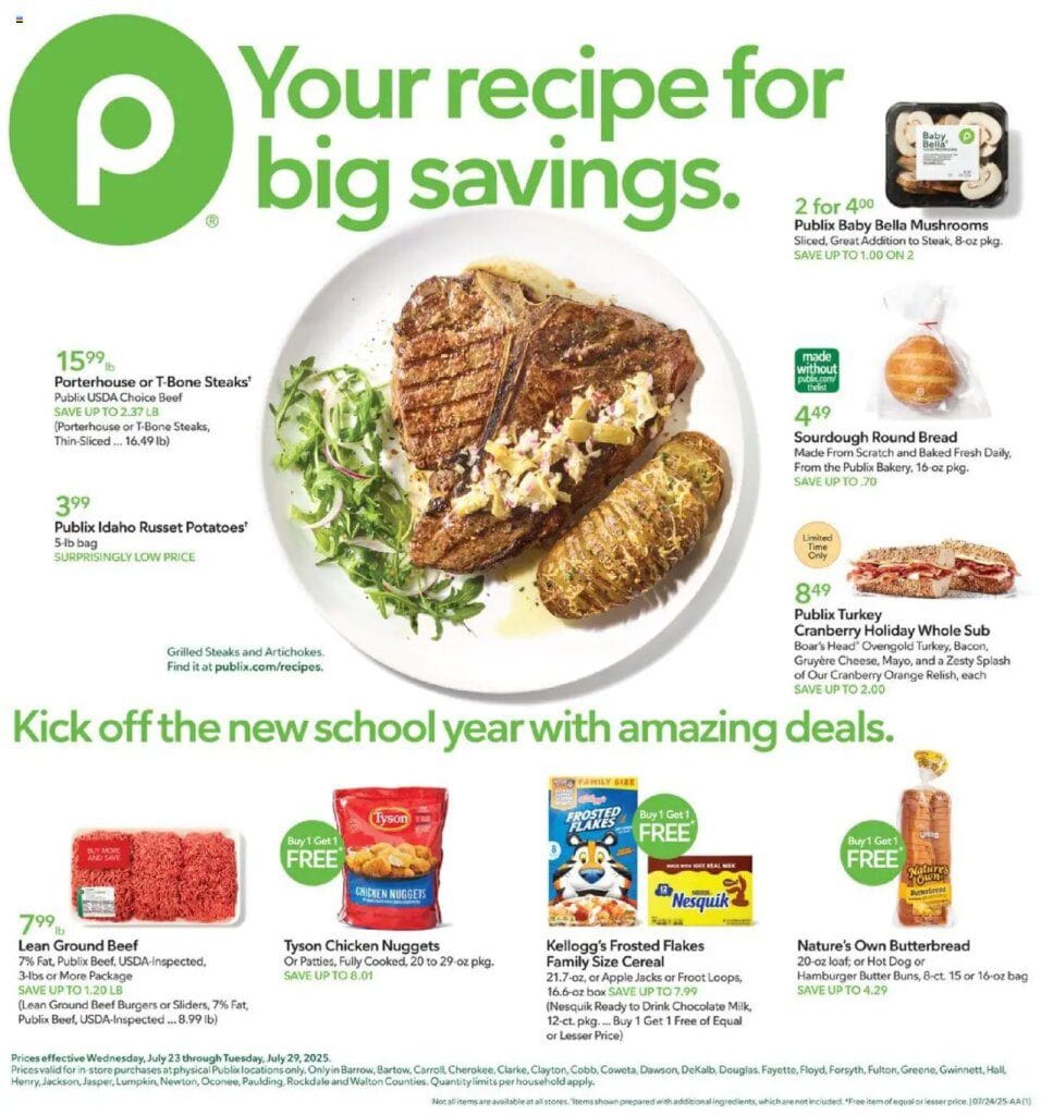 PUBLIX Weekly ad from 07232025 gtgt Ad this week Flyer