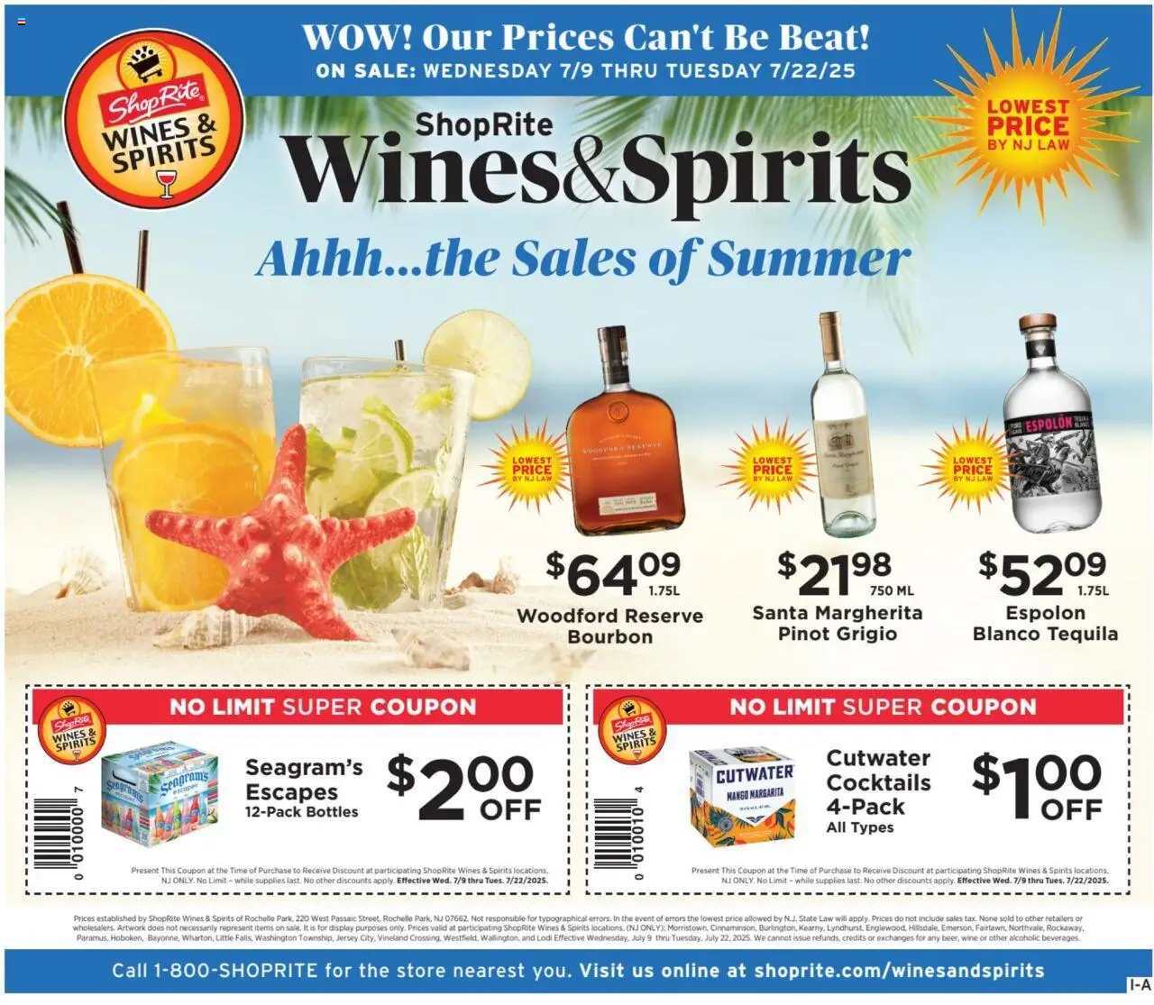 ShopRite Circular from 07/09/2025 >> Weekly Ad, flyer - Page number 1