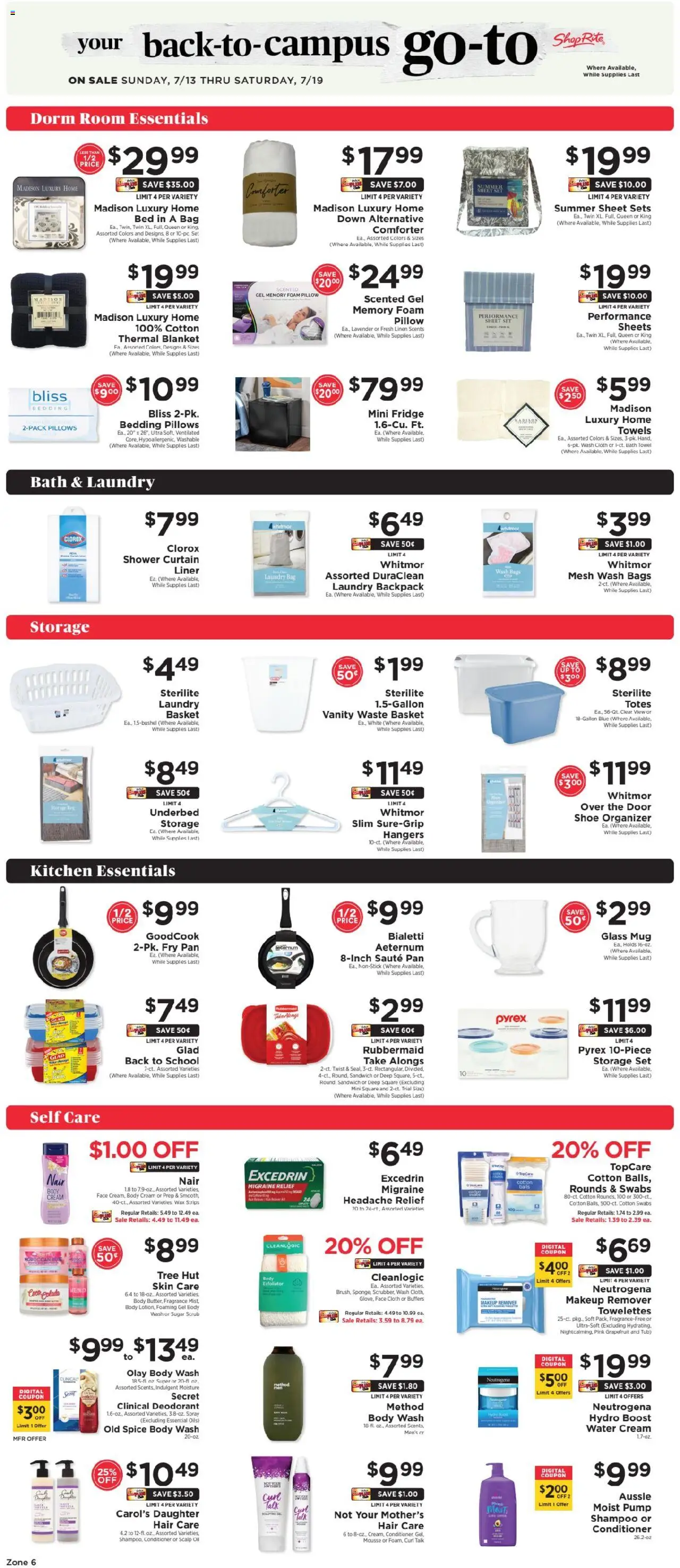ShopRite Circular from 07/10/2025 >> Weekly Ad, flyer - Page number 1