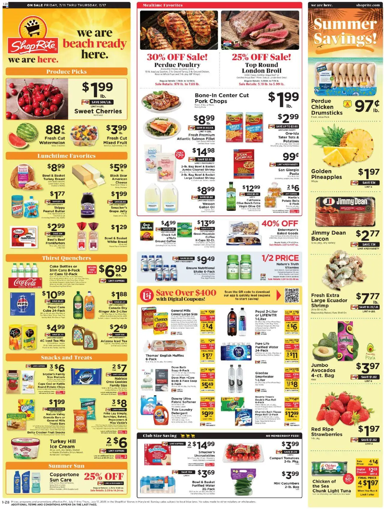ShopRite Circular from 07/11/2025 >> Weekly Ad, flyer - Page number 1
