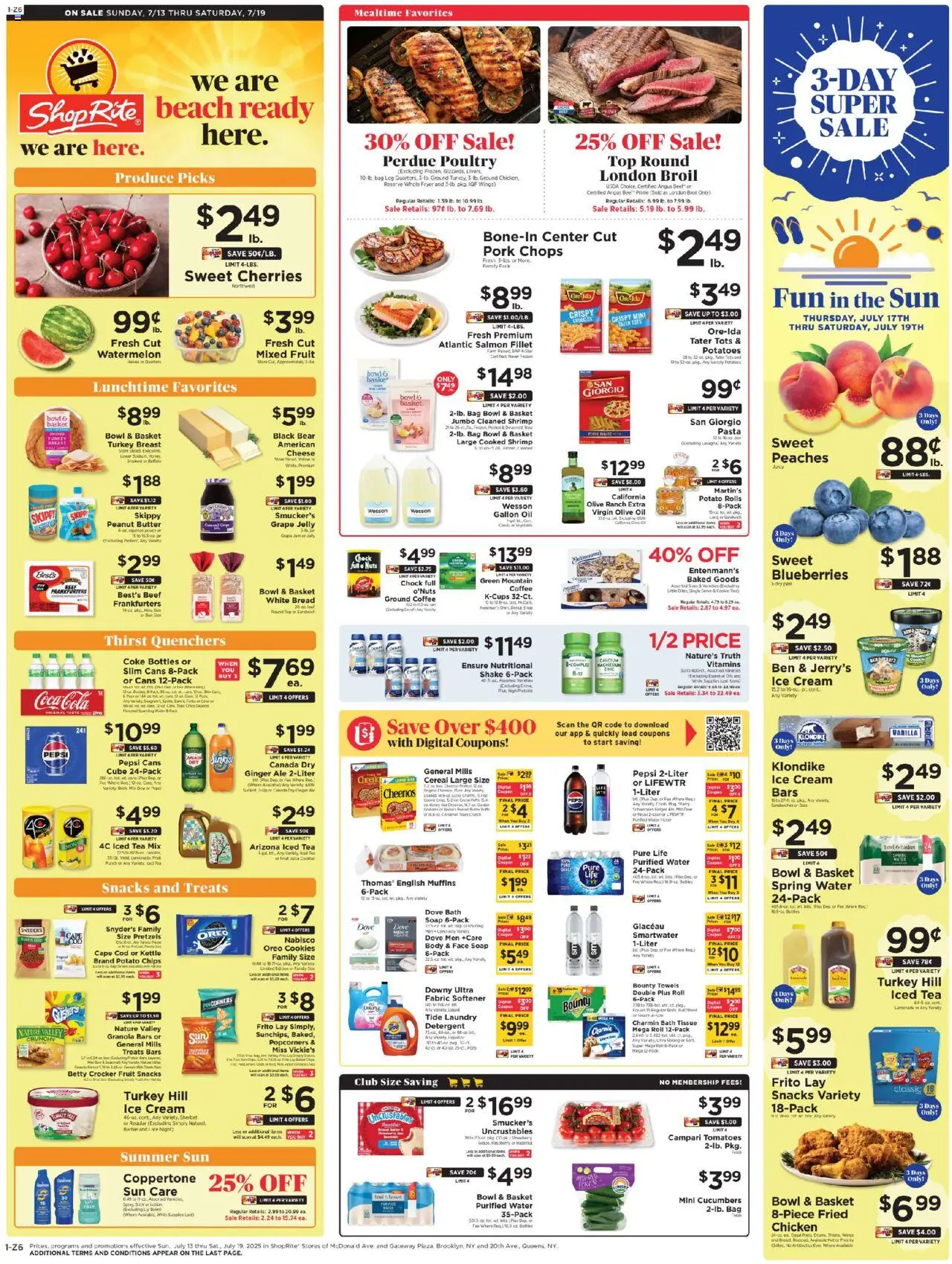 ShopRite Circular from 07/13/2025 >> Weekly Ad, flyer - Page number 1