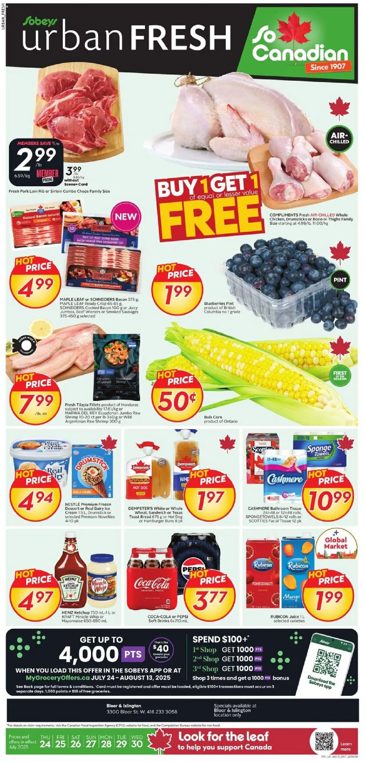 Sobeys flyer valid from Jul 24, 2025 - page number 1