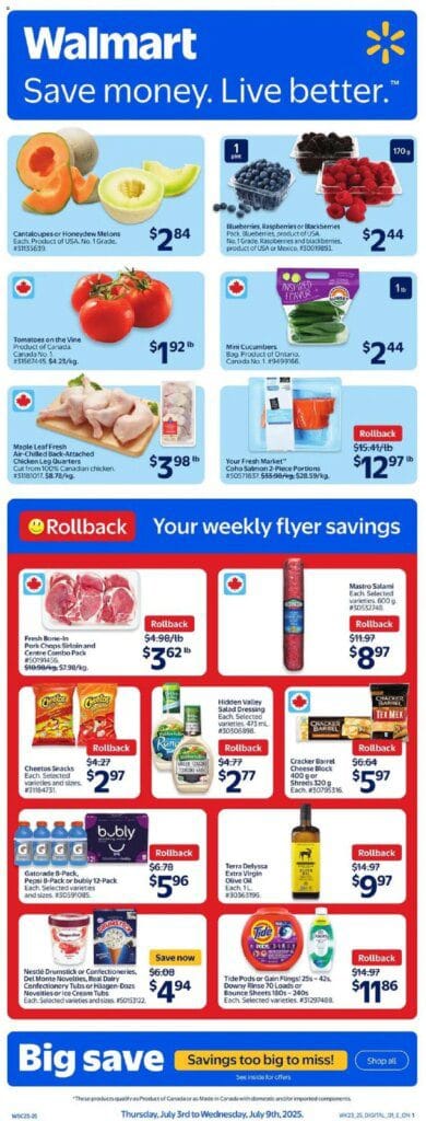 Walmart weekly flyer starting Jul 3 2025 scaled