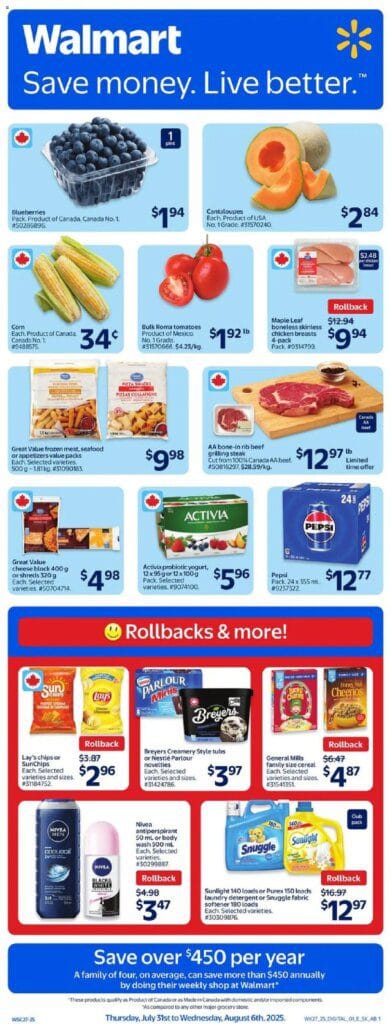 Walmart weekly flyer starting Jul 31 2025 scaled