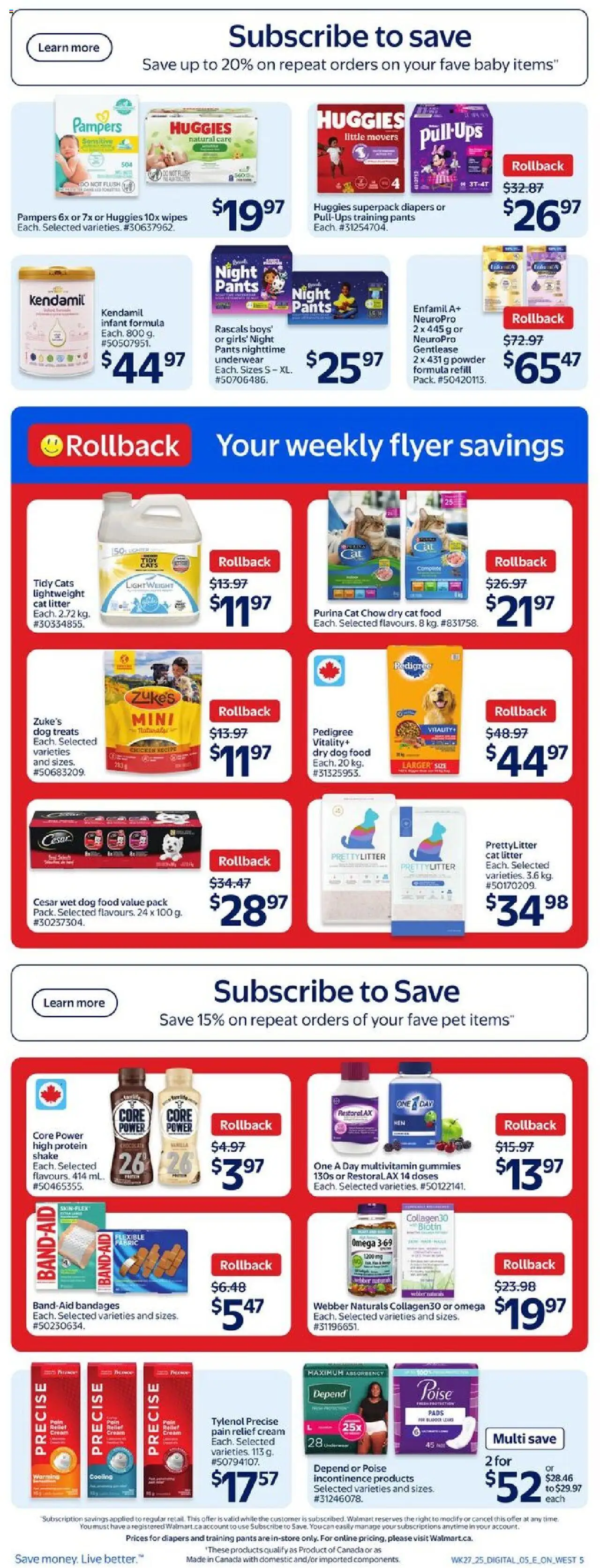 Walmart flyer valid from Jul 31, 2025 - page number 8