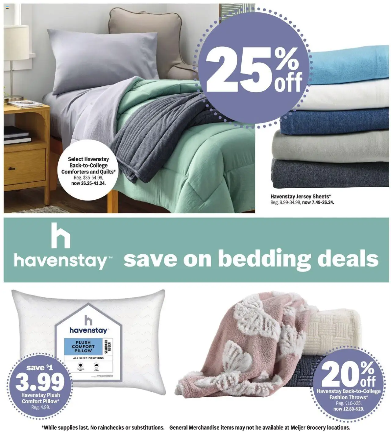 MEIJER AD from 07/27/2025 - Dorm Room Deals - PREVIEW - Page number 7