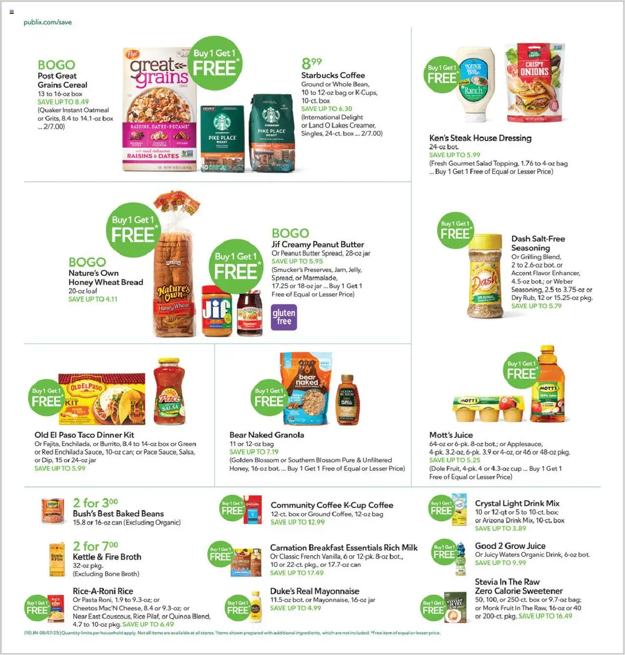 Publix Weekly ad from (08/06/2025) - Ad this week, Flyer - Page number 10