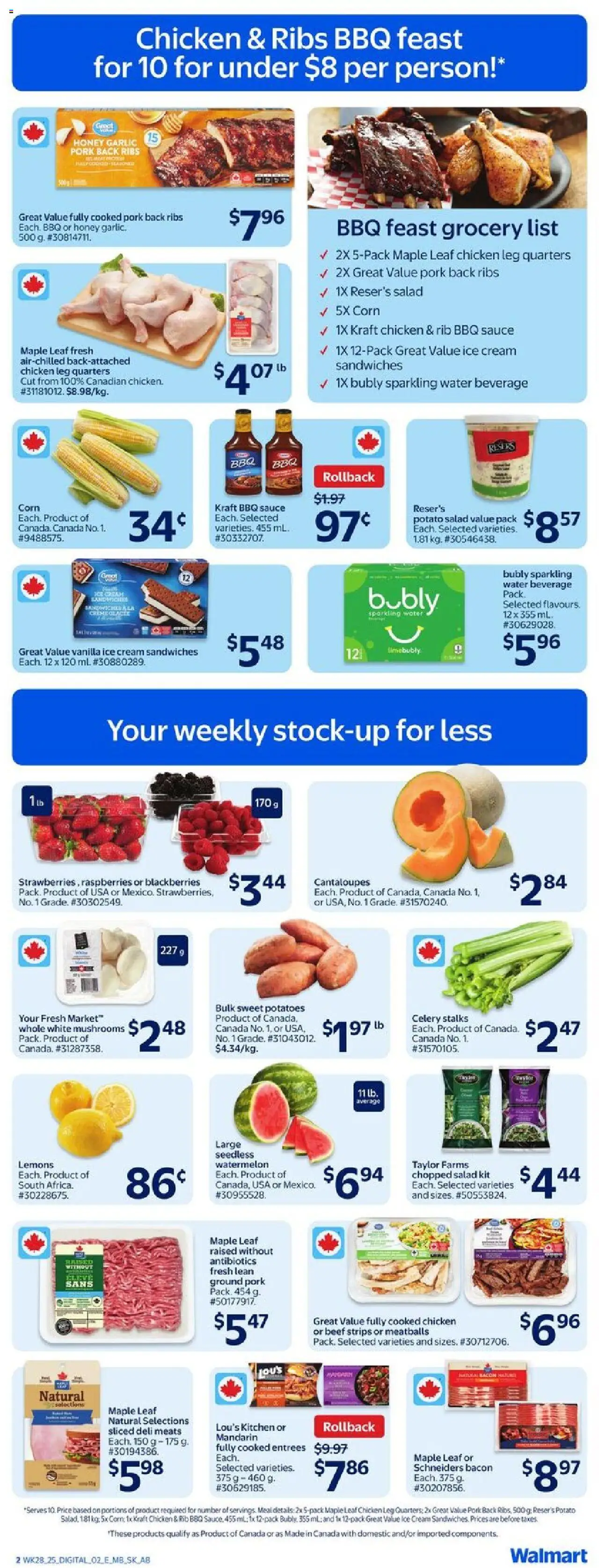 Walmart flyer valid from Aug 07, 2025 - page number 3