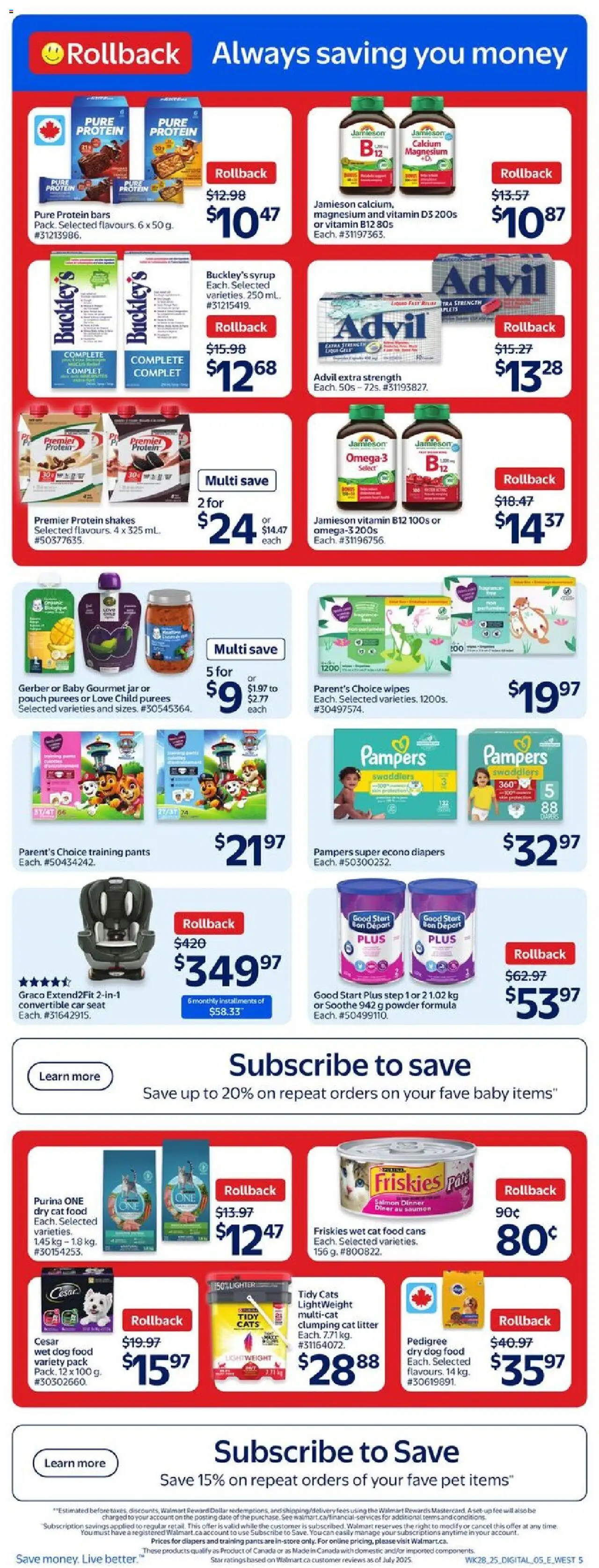Walmart flyer valid from Aug 07, 2025 - page number 9