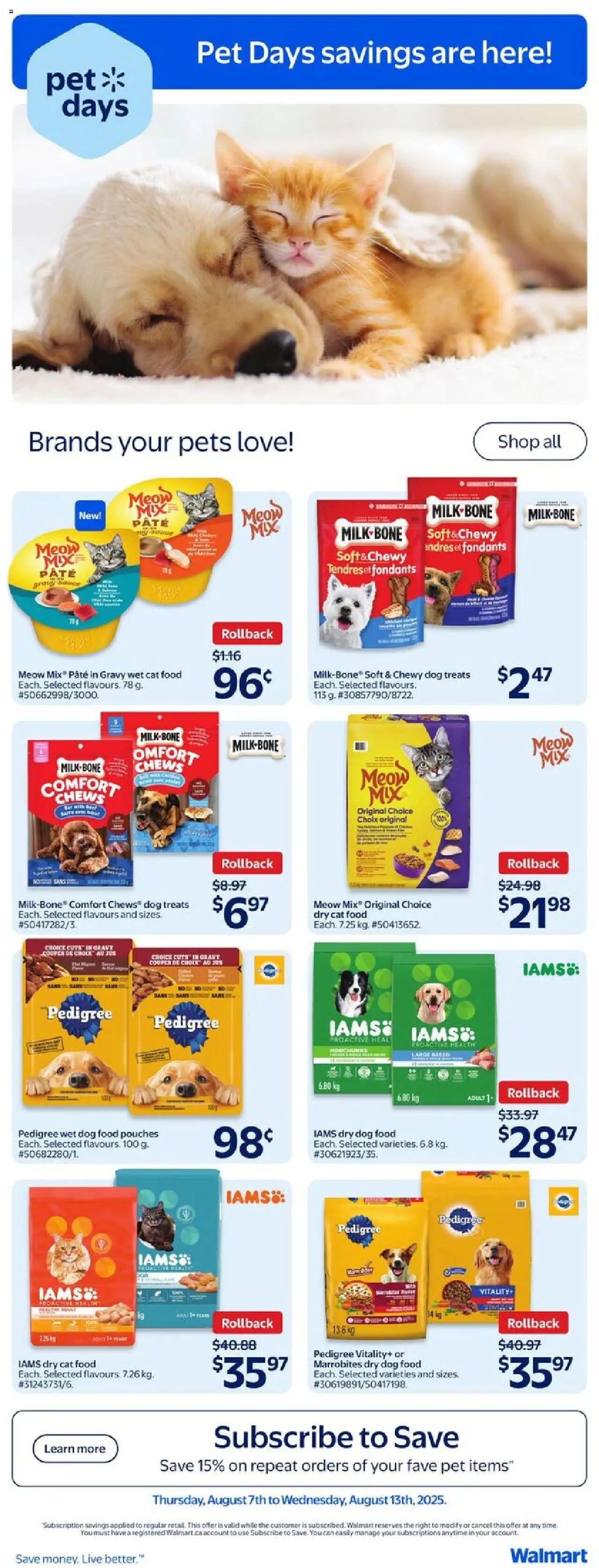 Walmart flyer valid from Aug 07, 2025 - page number 13