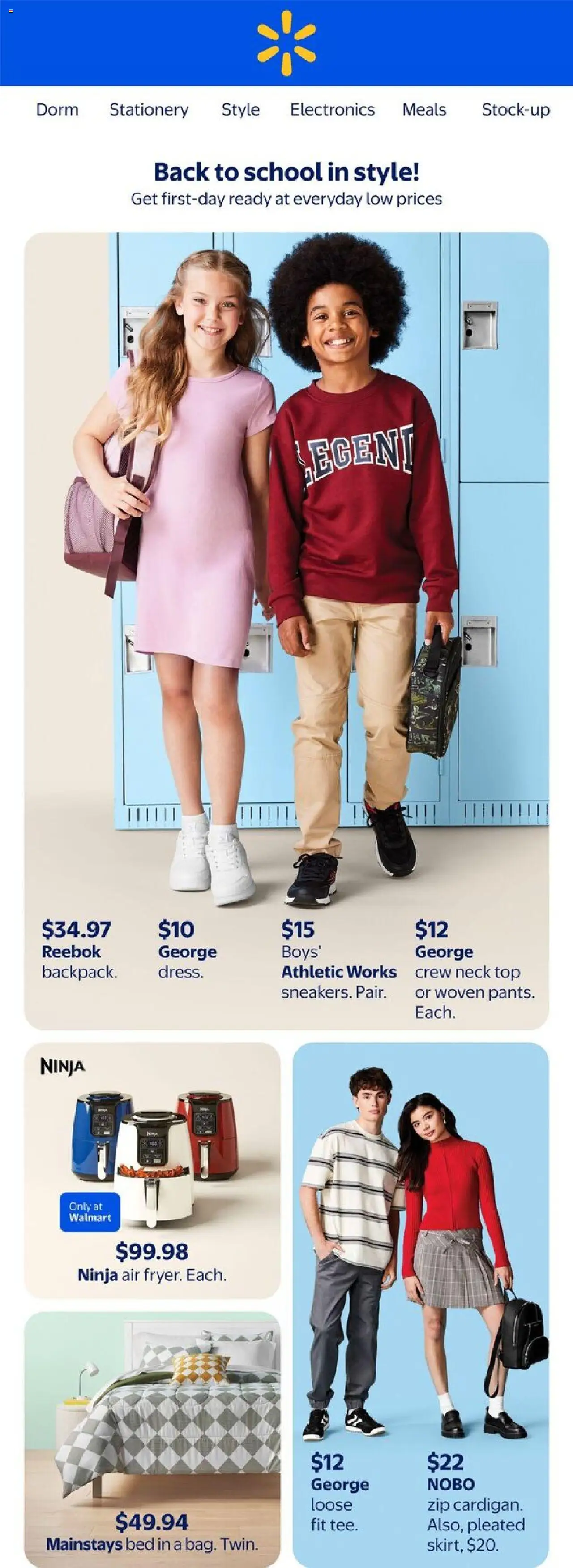 Walmart flyer valid from Aug 07, 2025 - page number 1