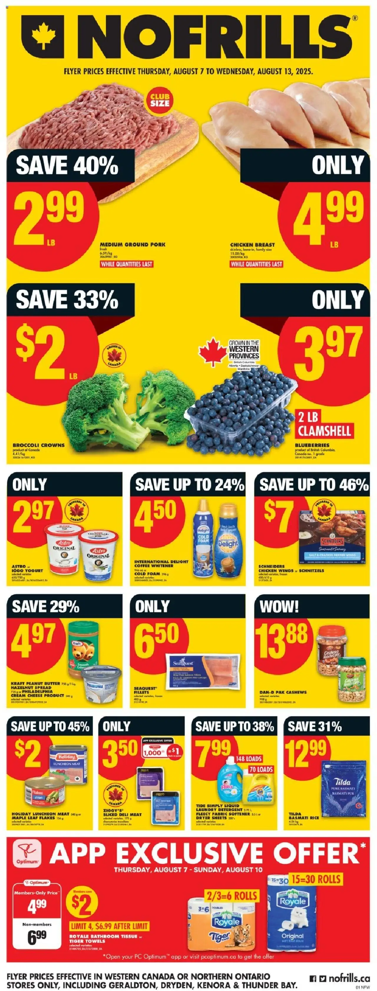No Frills flyer valid from Aug 07, 2025 - page number 3