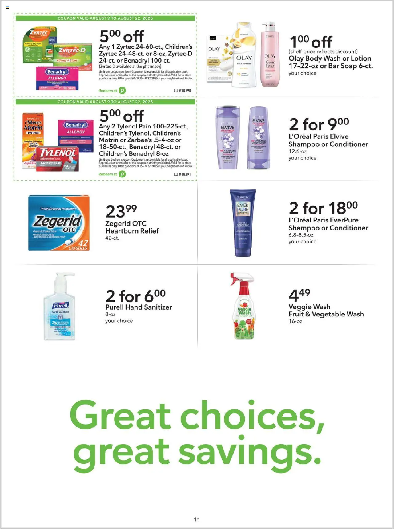 Publix Weekly ad from (08/09/2025) - Ad this week, Flyer - Page number 11