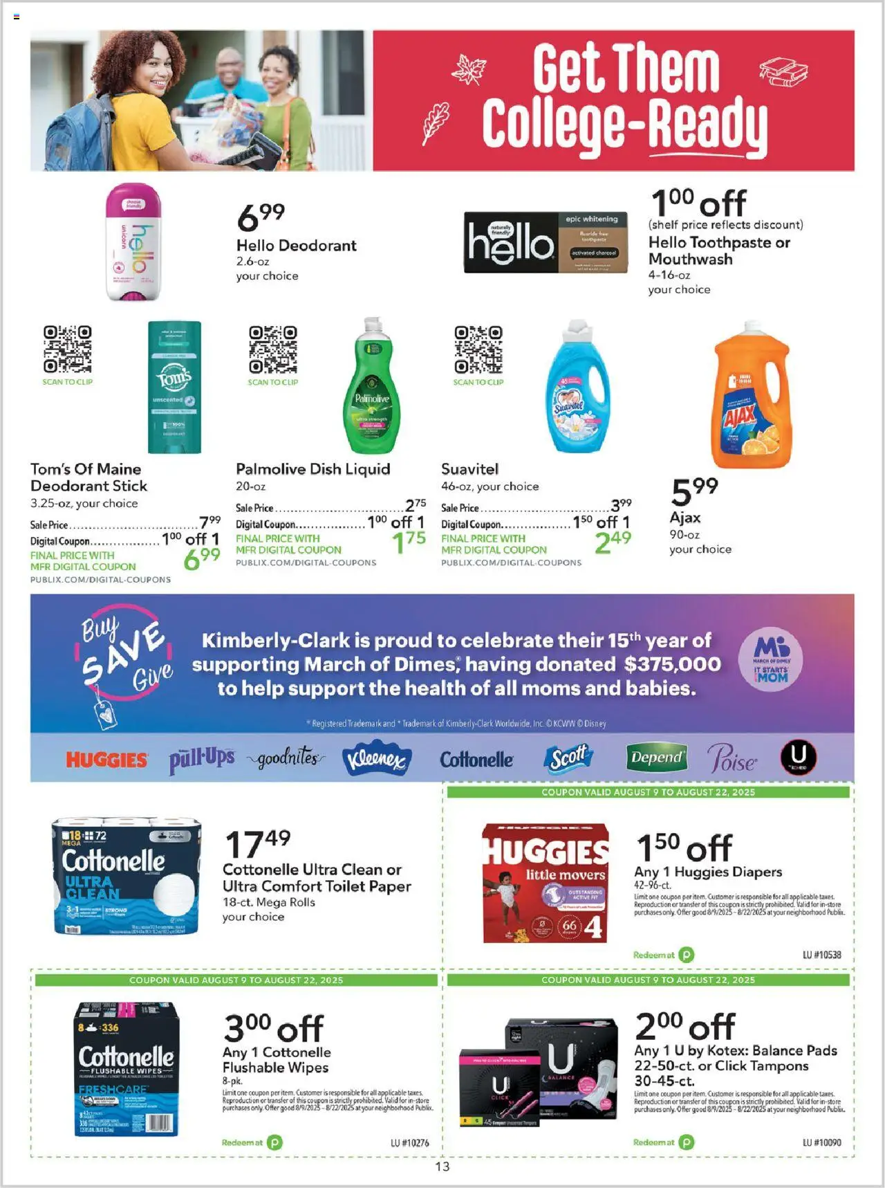 Publix Weekly ad from (08/09/2025) - Ad this week, Flyer - Page number 13