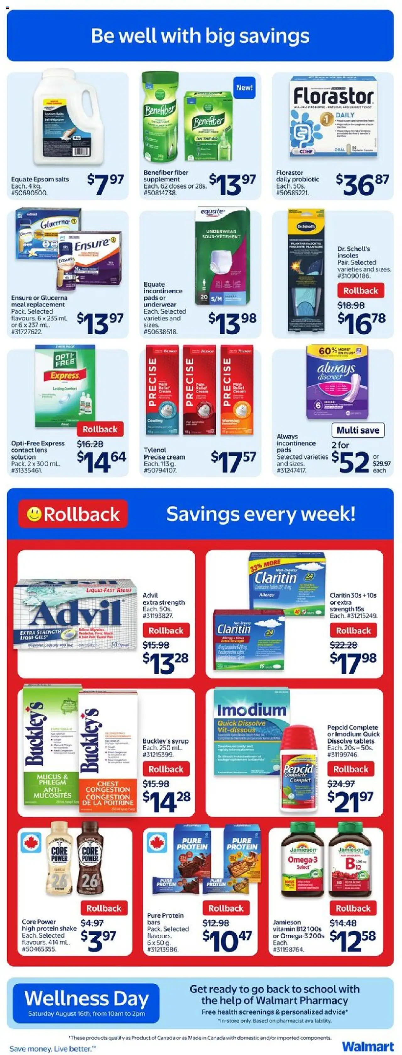 Walmart flyer valid from Aug 14, 2025 - page number 9