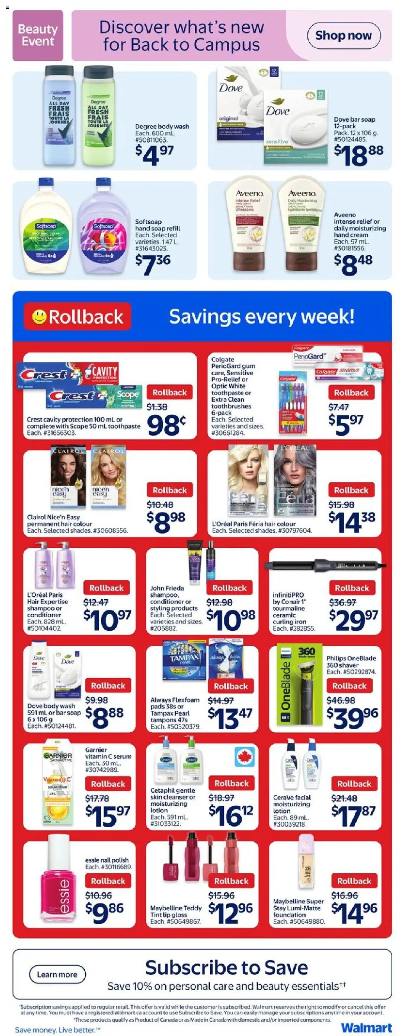 Walmart flyer valid from Aug 14, 2025 - page number 14