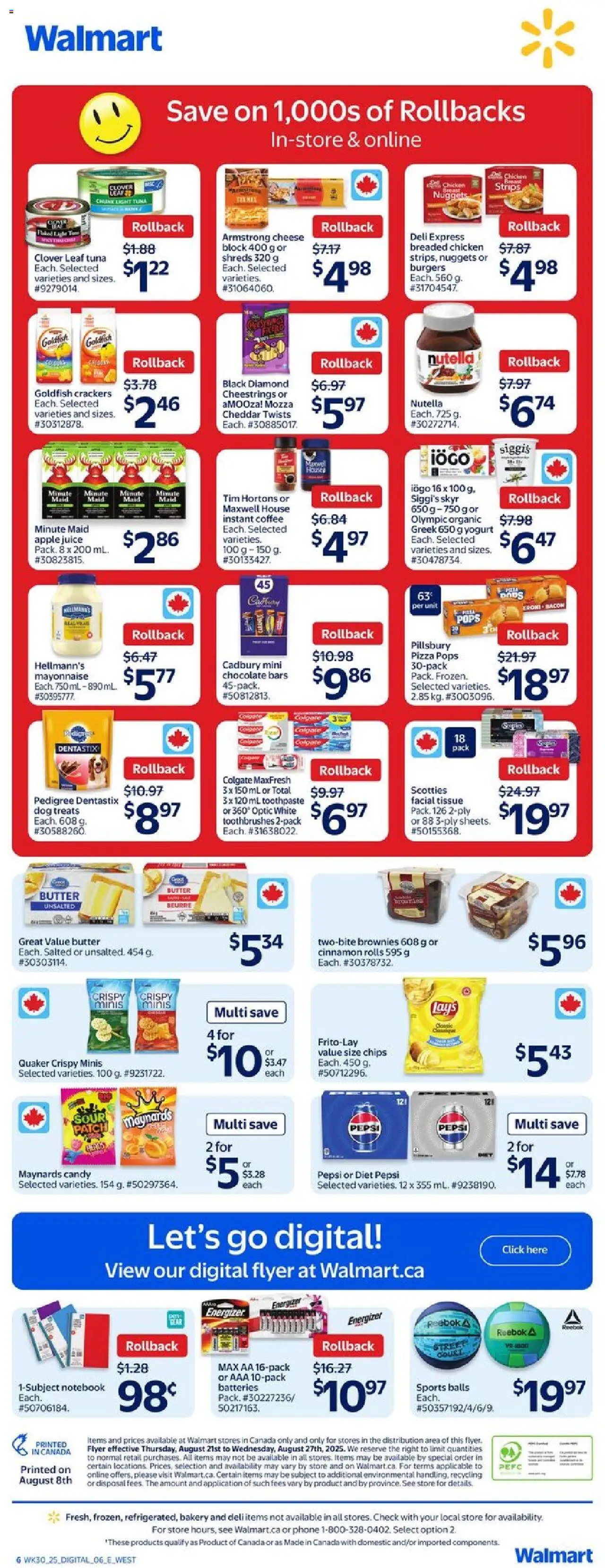 Walmart flyer valid from Aug 21, 2025 - page number 2