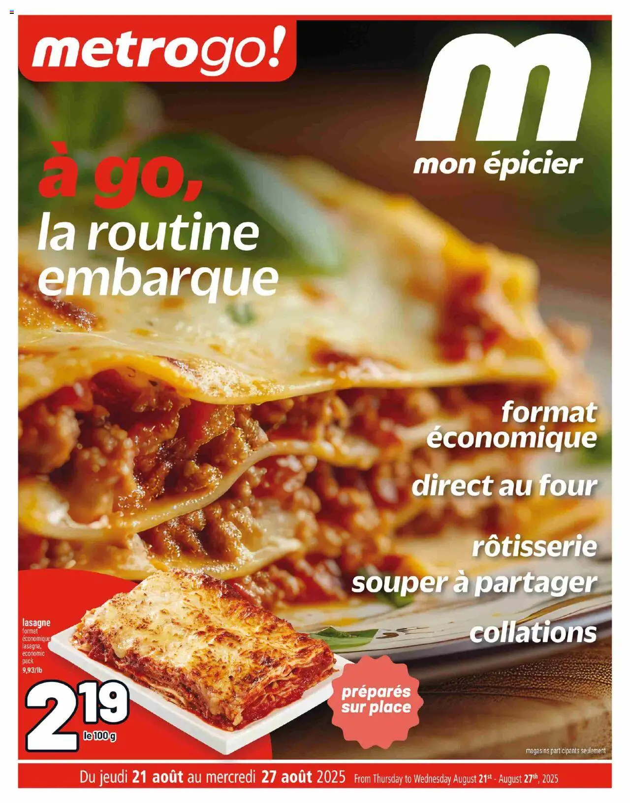 Metro weekly flyer starting Aug 21, 2025 ⭐️