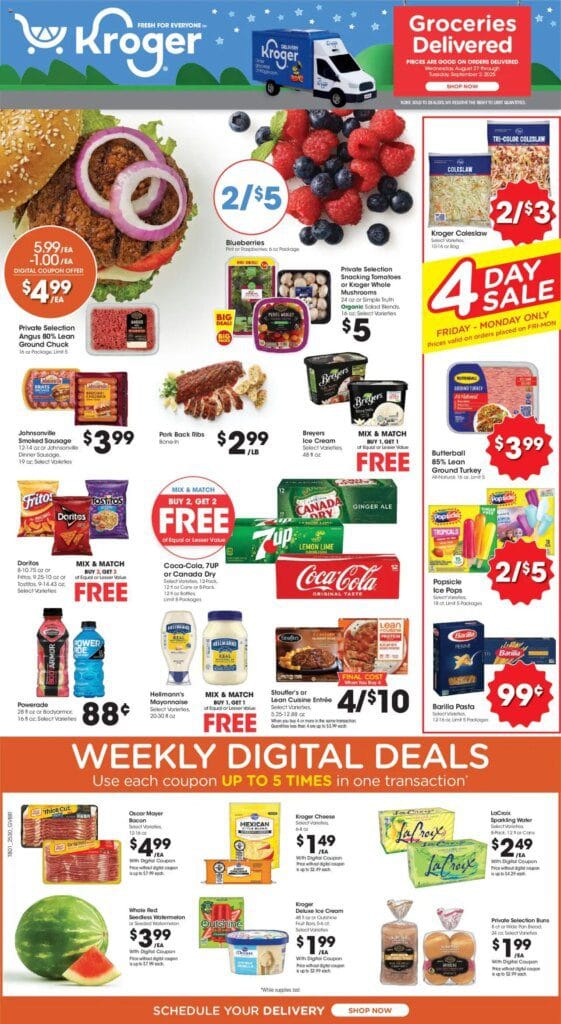 KROGER Weekly ad from 08/27/2025 >> Ad for next week