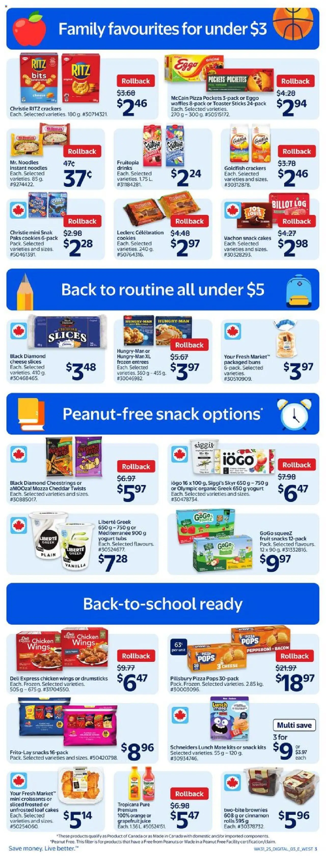 Walmart flyer valid from Aug 28, 2025 - page number 6