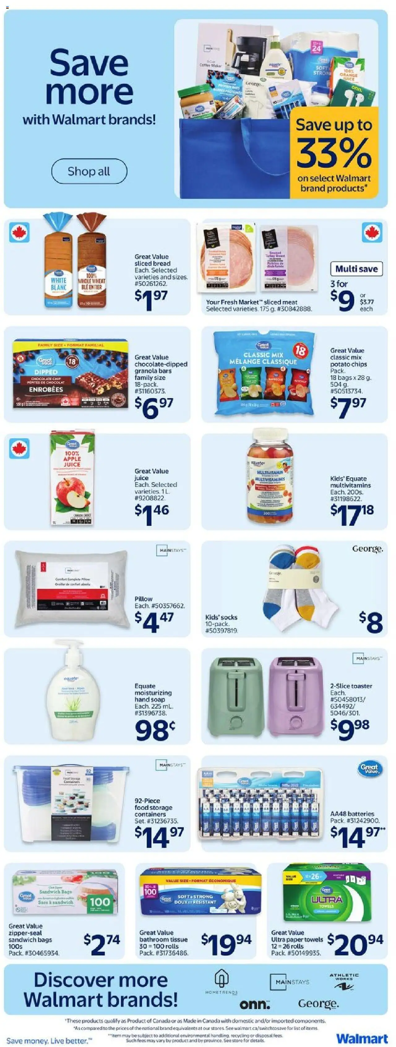 Walmart flyer valid from Aug 28, 2025 - page number 7