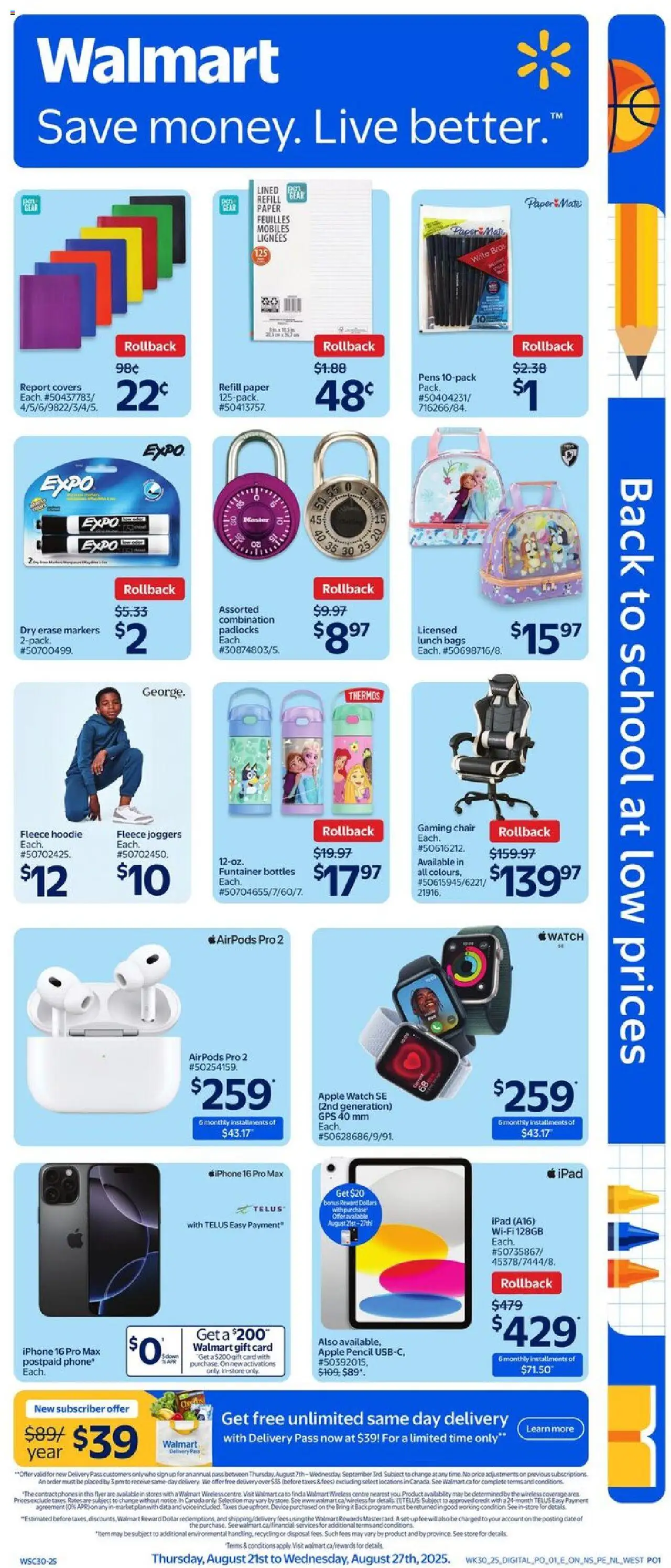 Walmart flyer valid from Aug 21, 2025 - page number 10