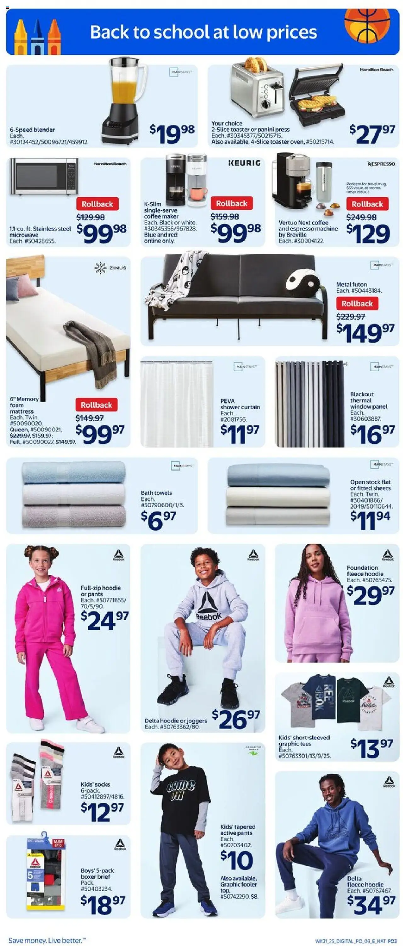 Walmart flyer valid from Aug 28, 2025 - page number 3