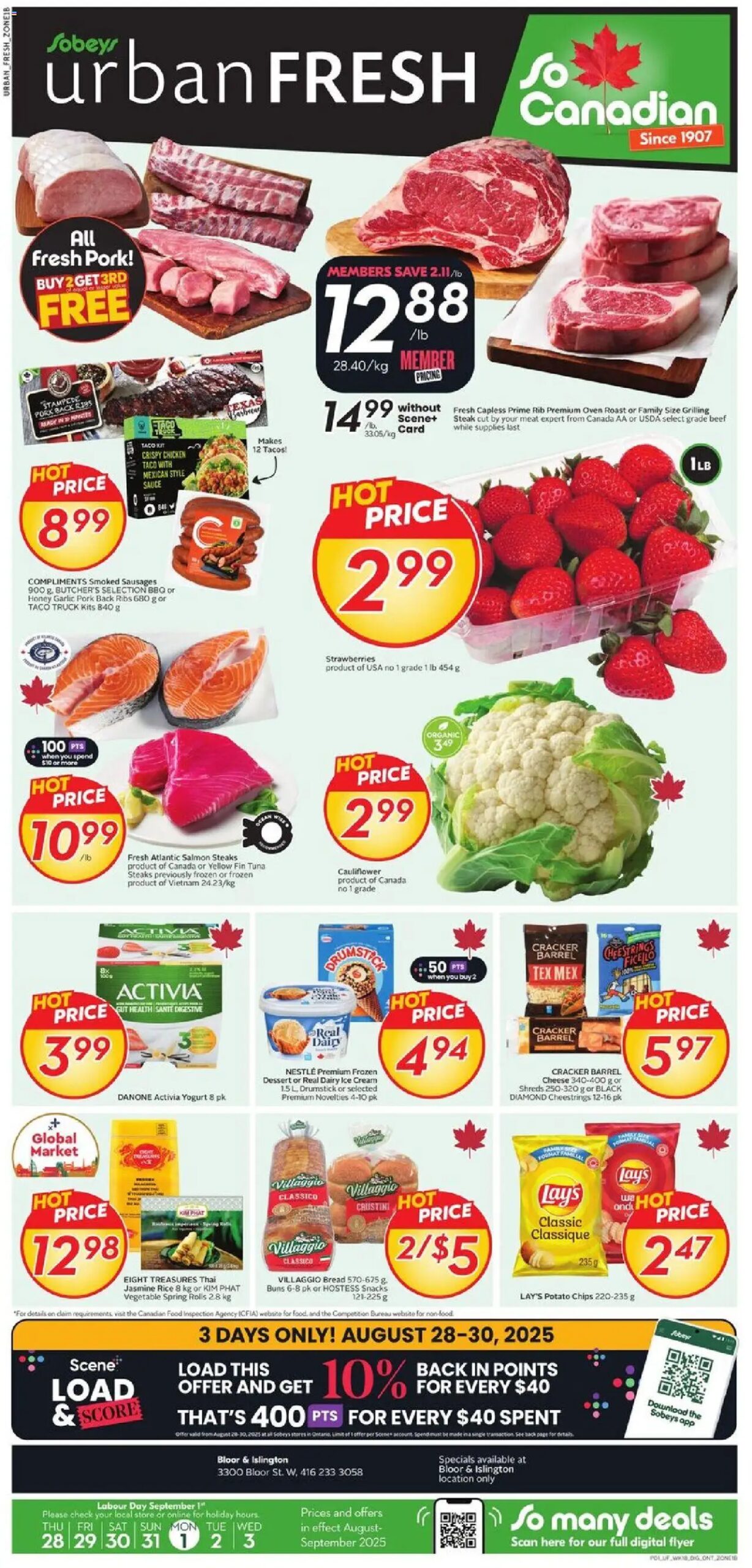 Sobeys weekly flyer starting Aug 28, 2025 ⭐️
