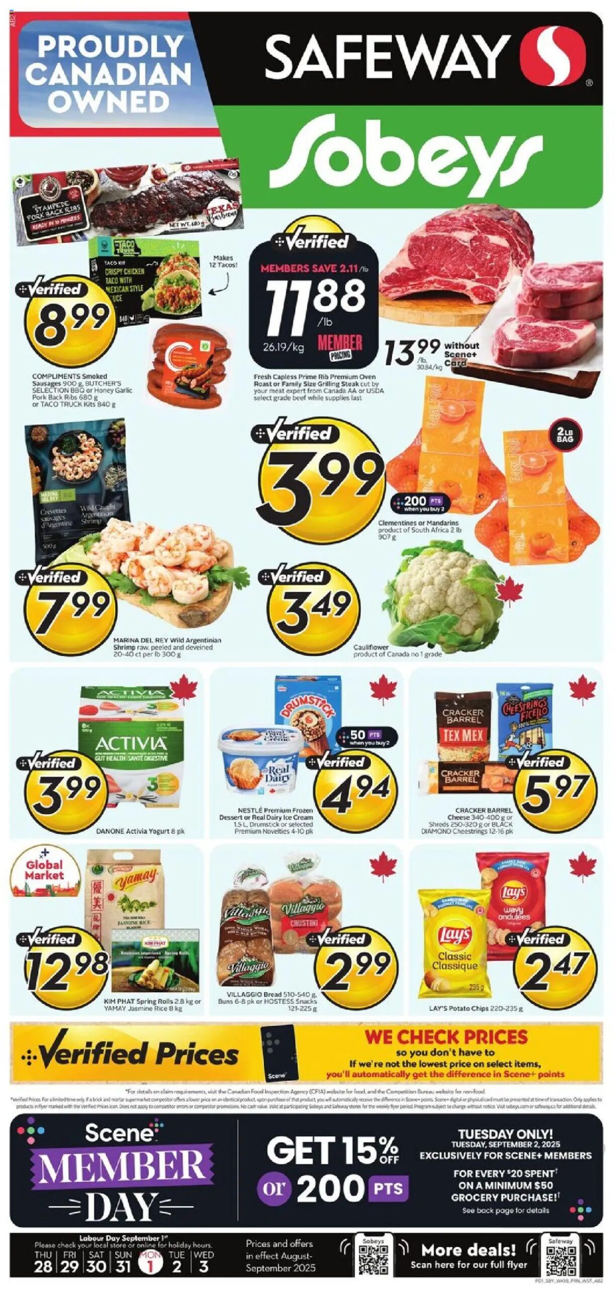 Sobeys weekly flyer starting Aug 28, 2025 ⭐️