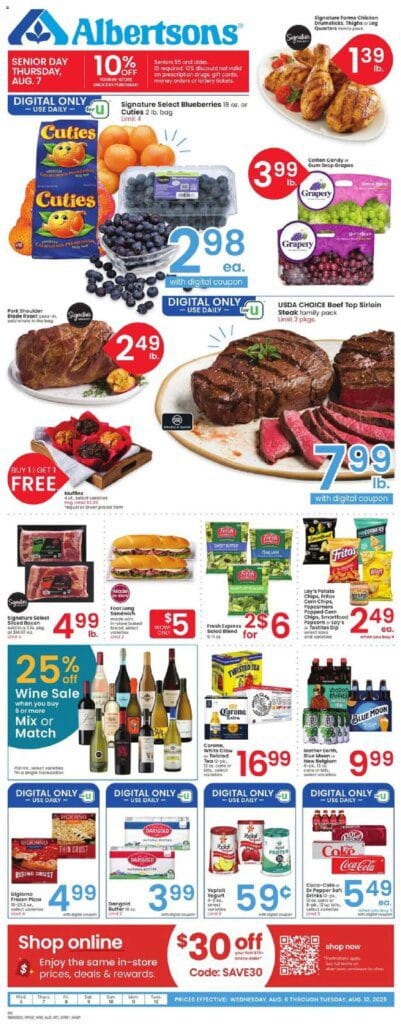 Albertsons Weekly Ad from 08/06/2025 >> Flyer