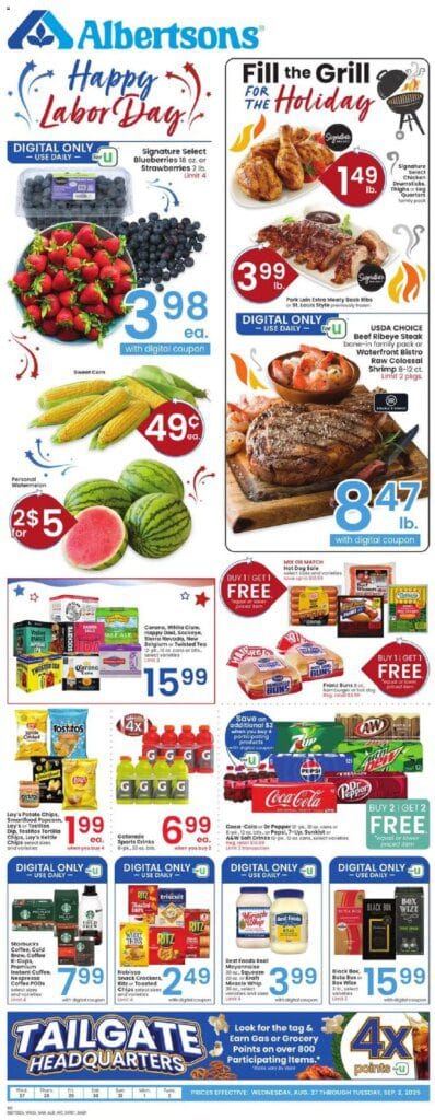 Albertsons Weekly Ad from 08/27/2025 >> Flyer