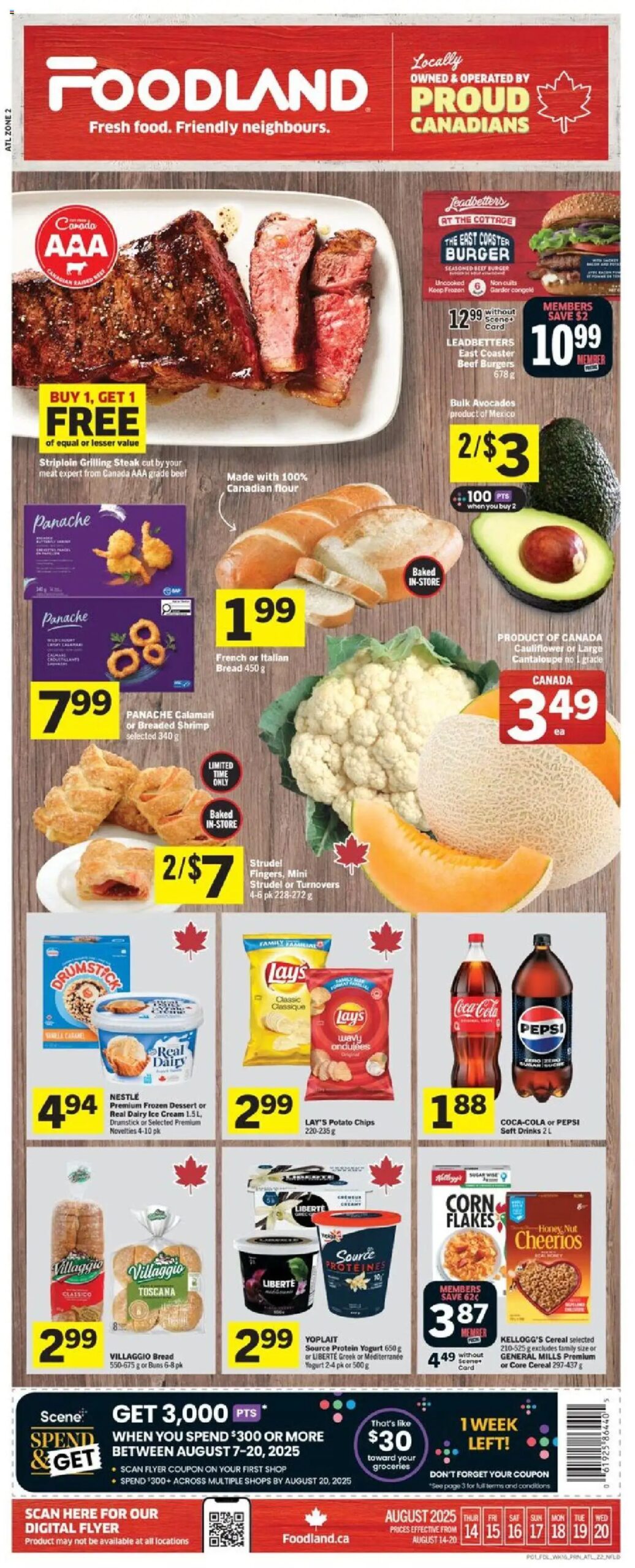 Foodland weekly flyer starting Aug 14, 2025 ⭐️